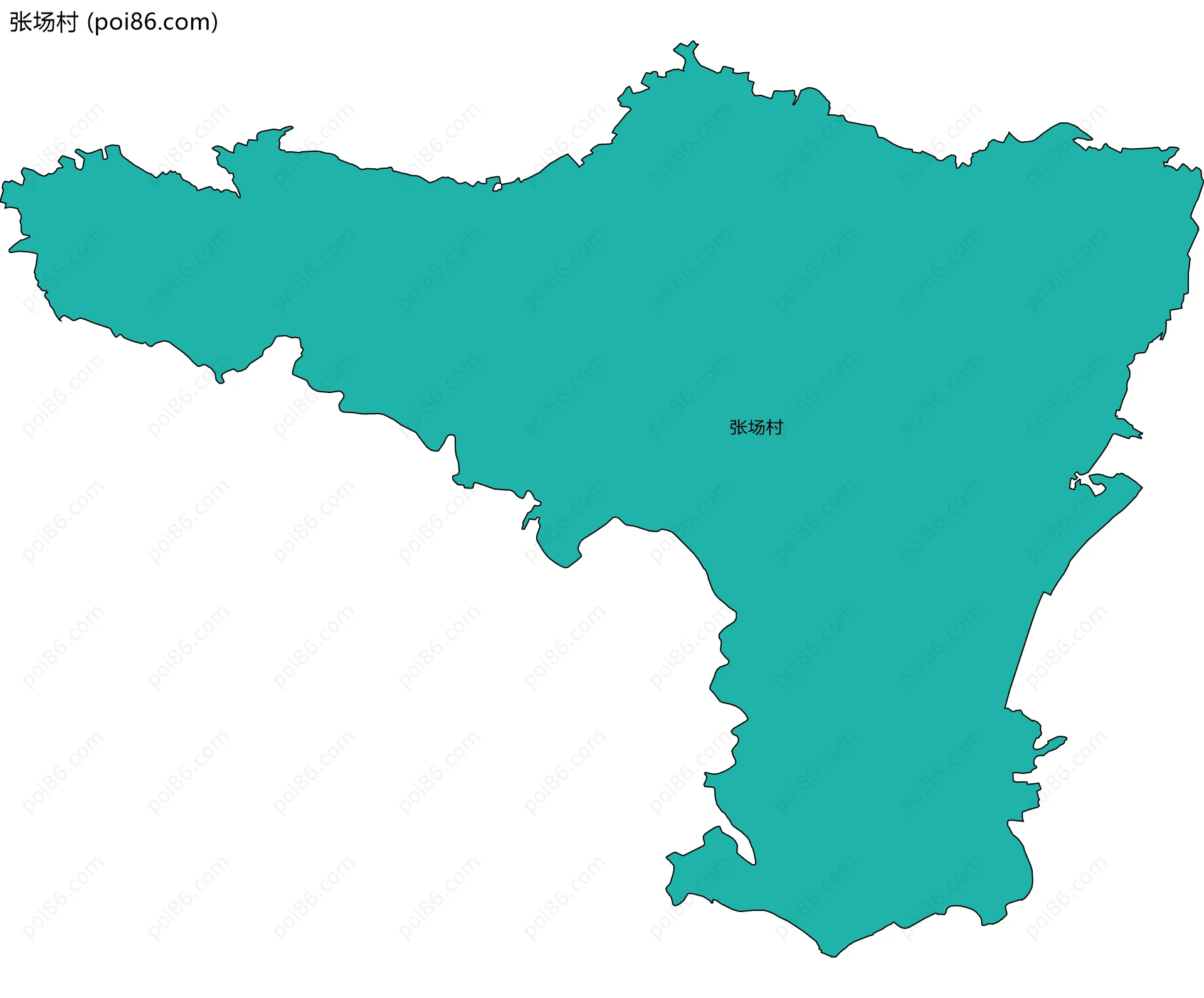 张场村边界地图