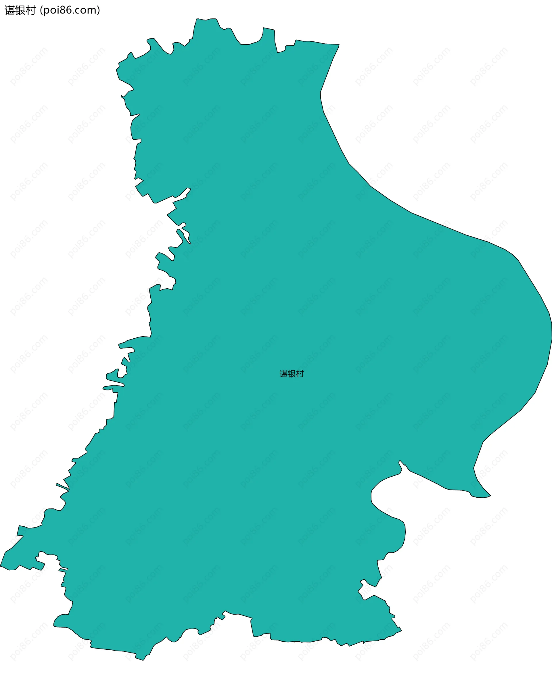 谌银村边界地图