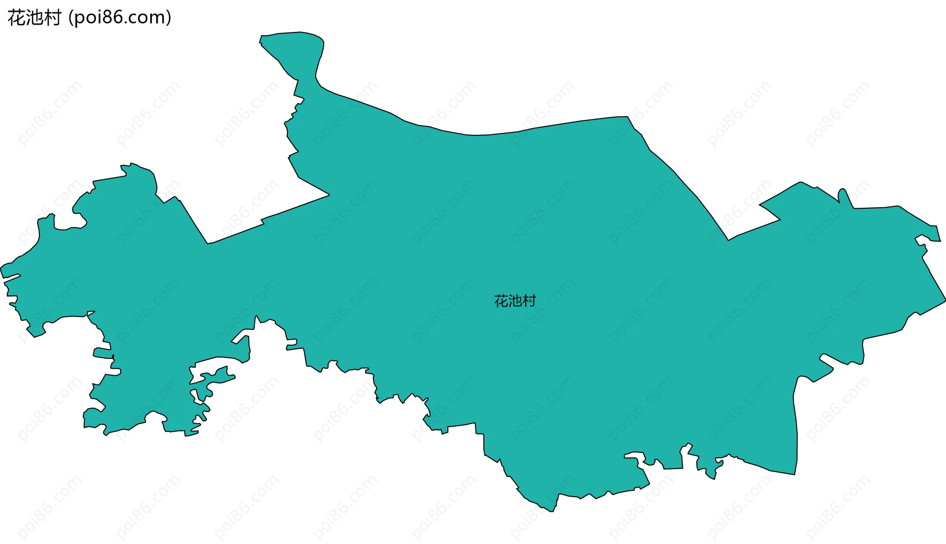 花池村边界地图