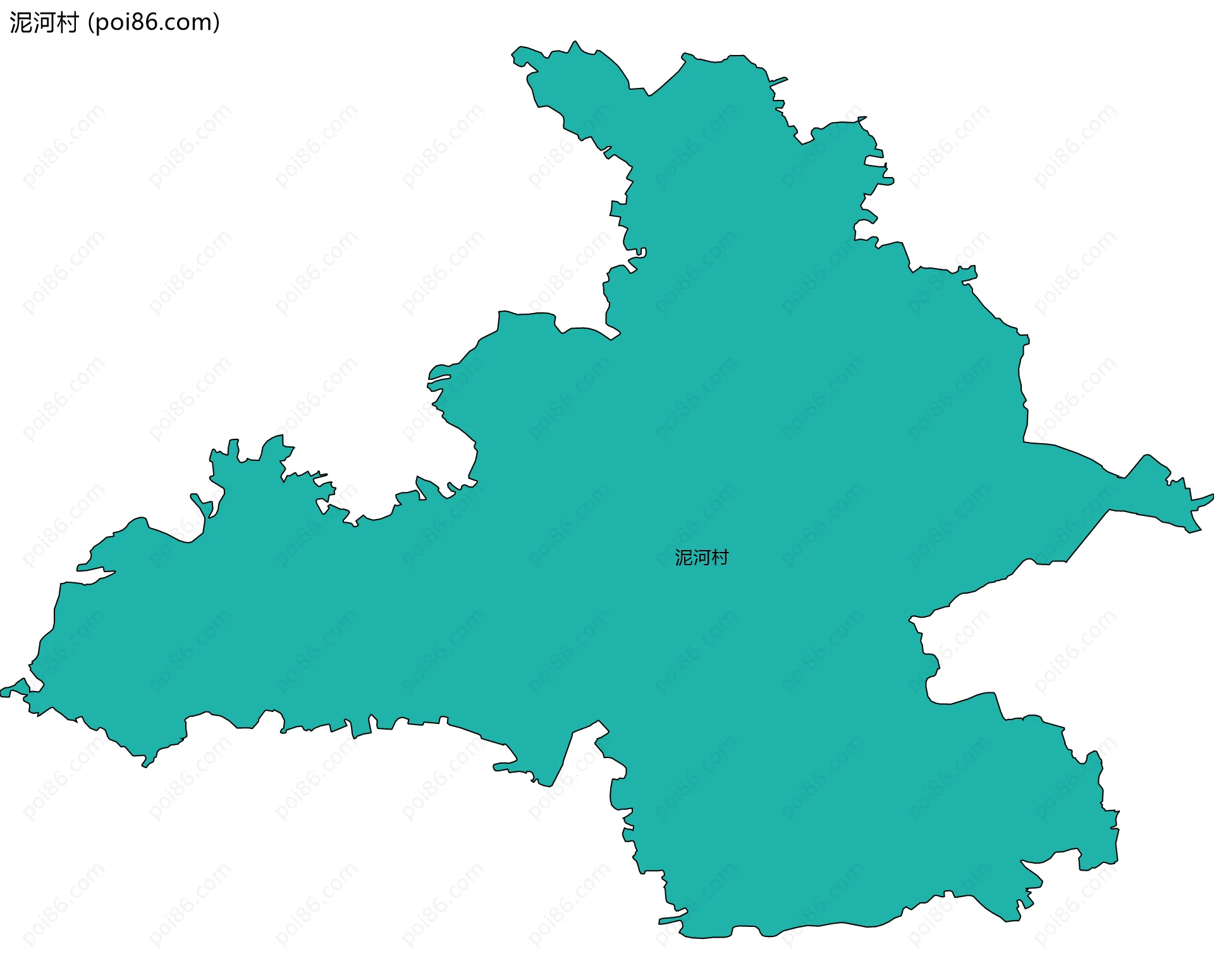 泥河村边界地图