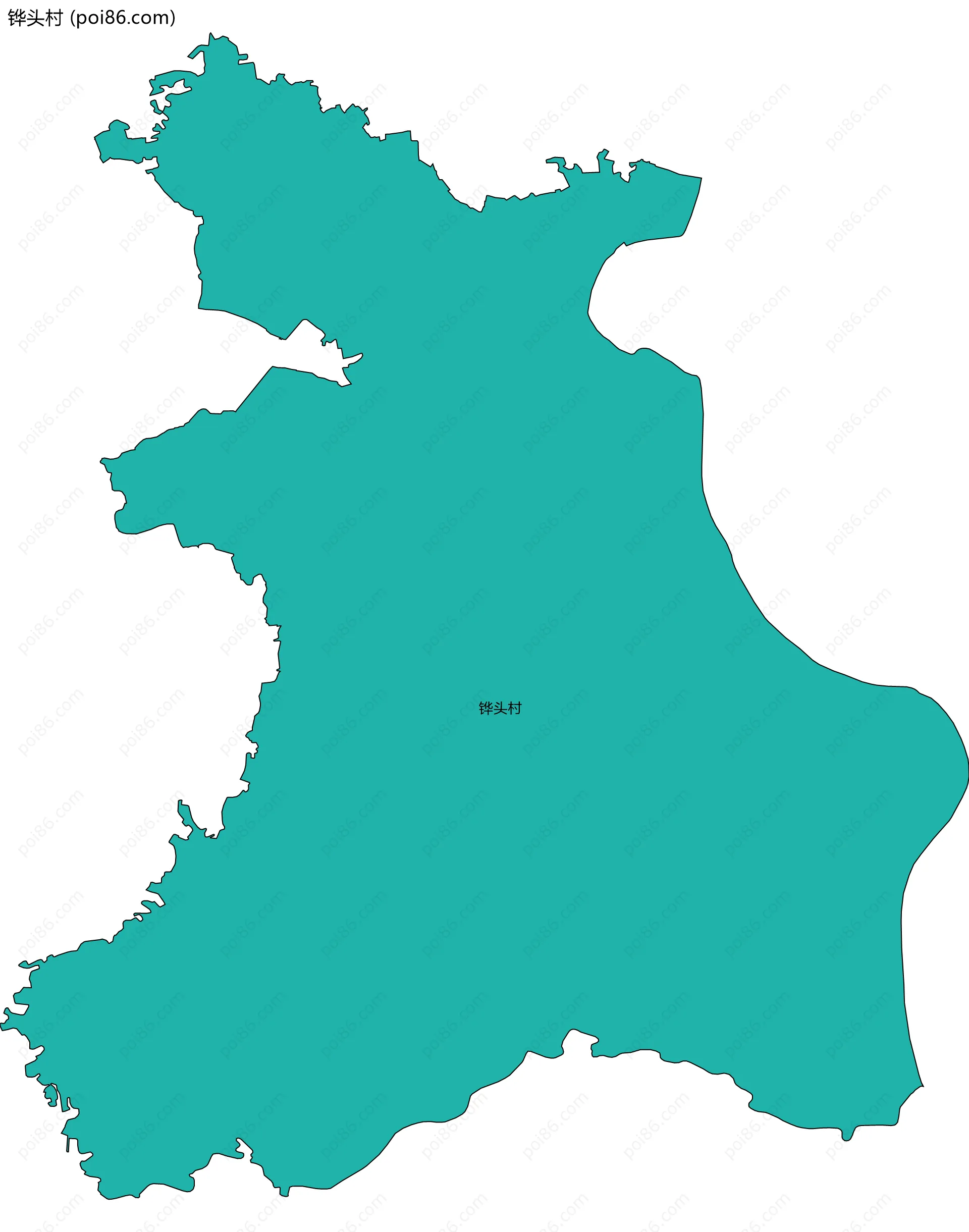 铧头村边界地图