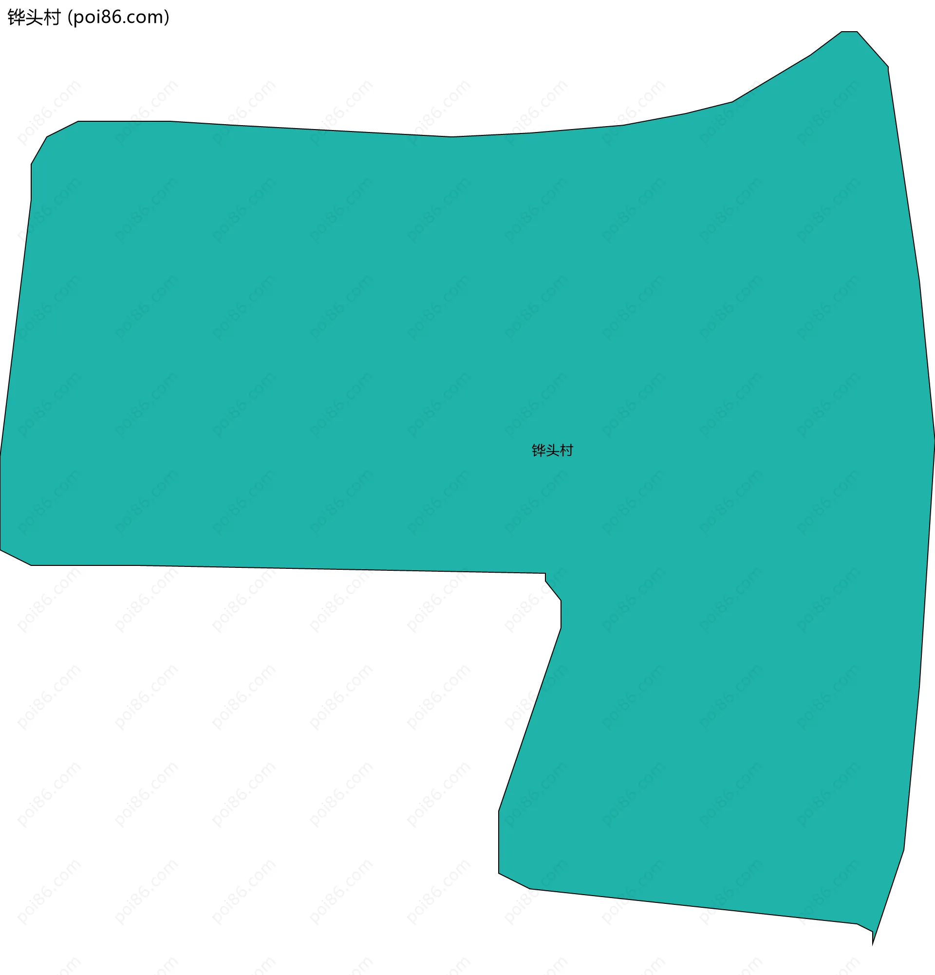 铧头村边界地图