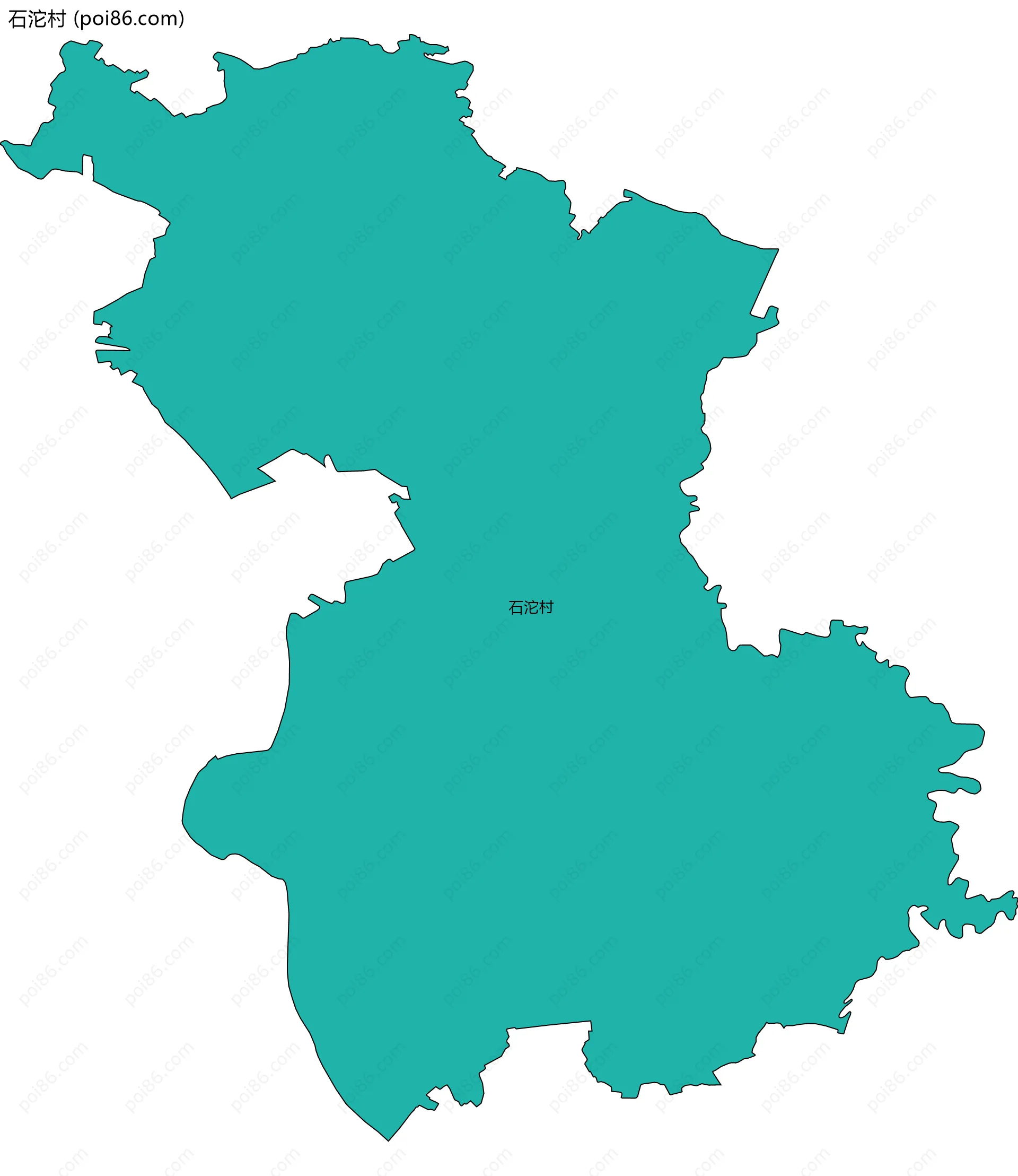 石沱村边界地图