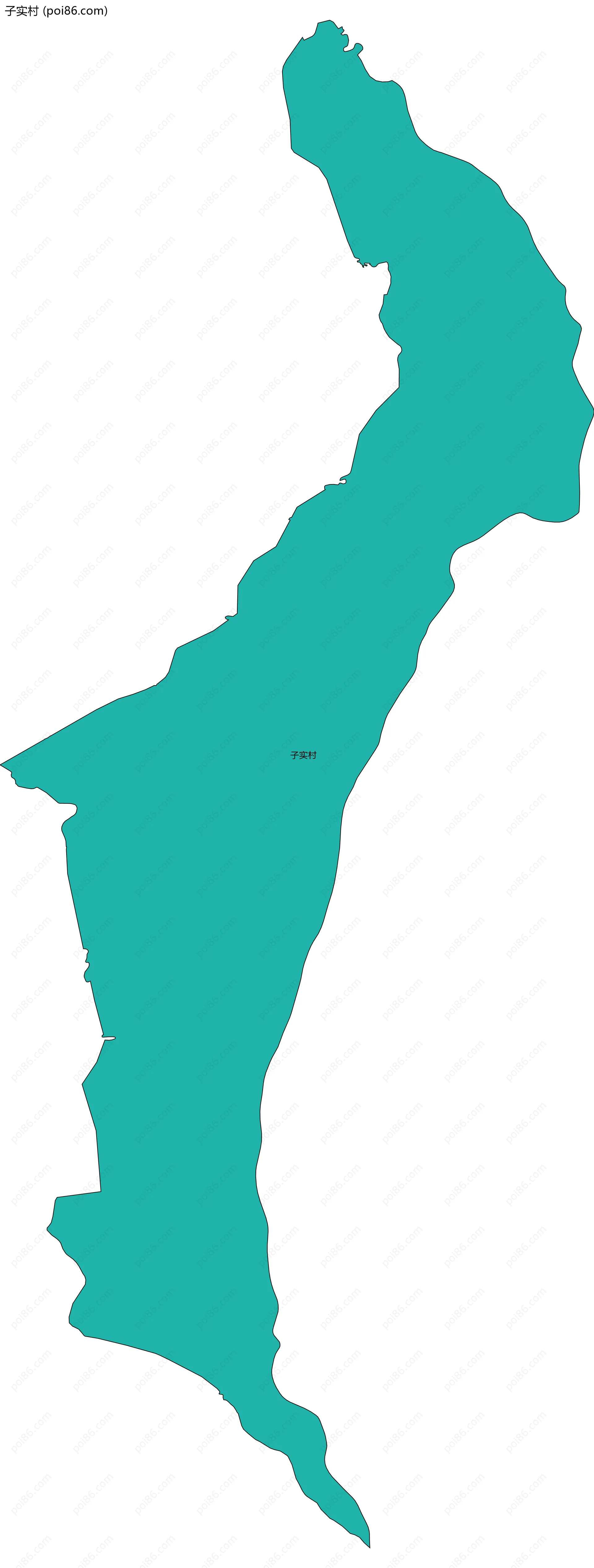子实村边界地图