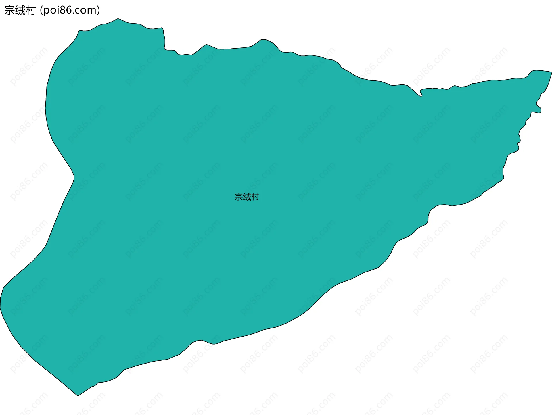 宗绒村边界地图