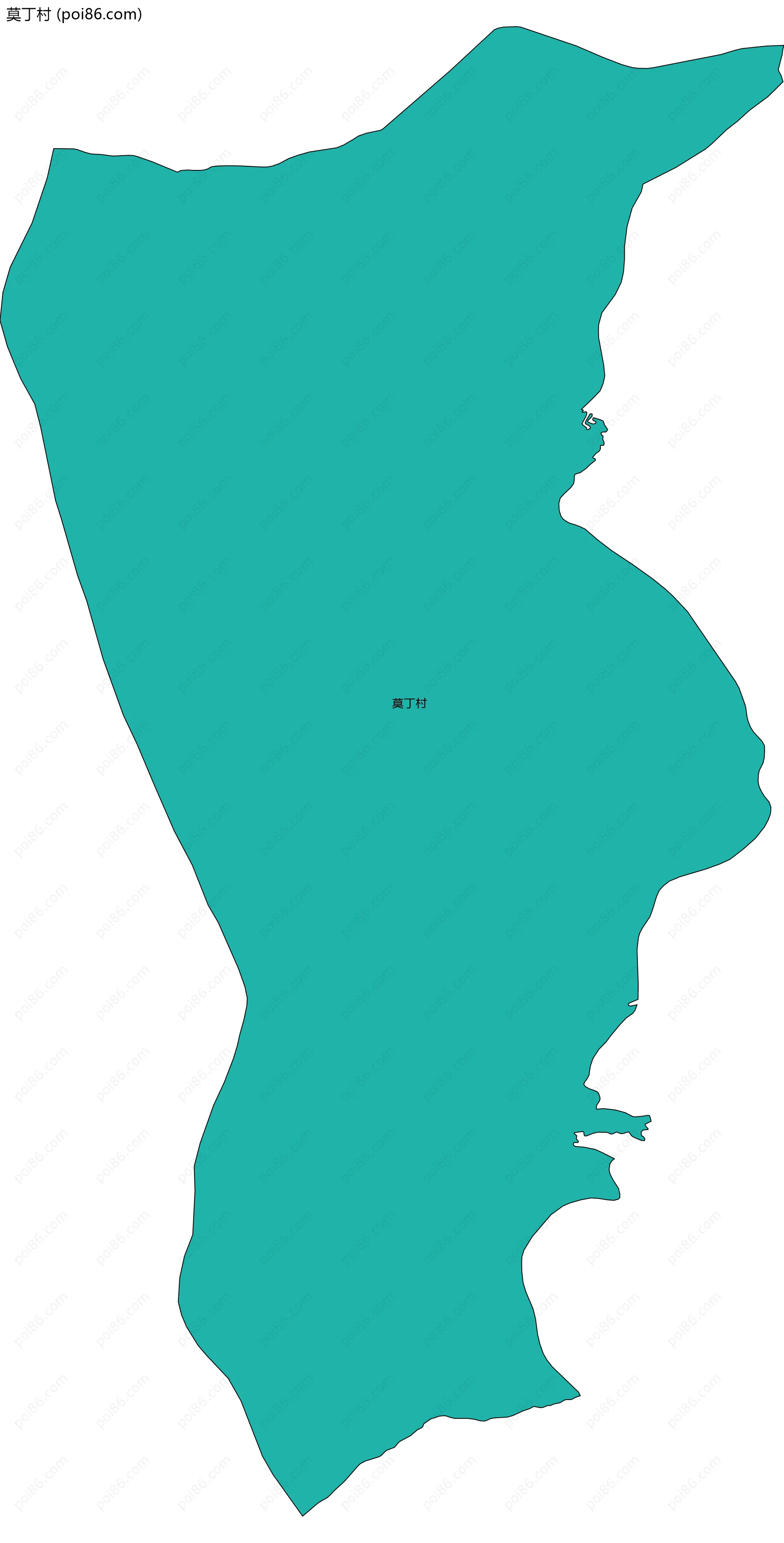 莫丁村边界地图