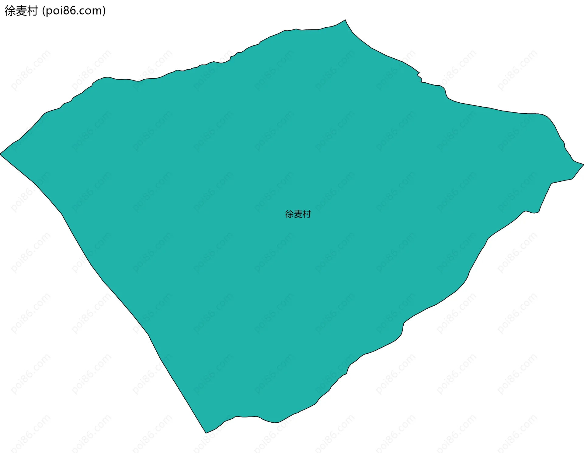 徐麦村边界地图