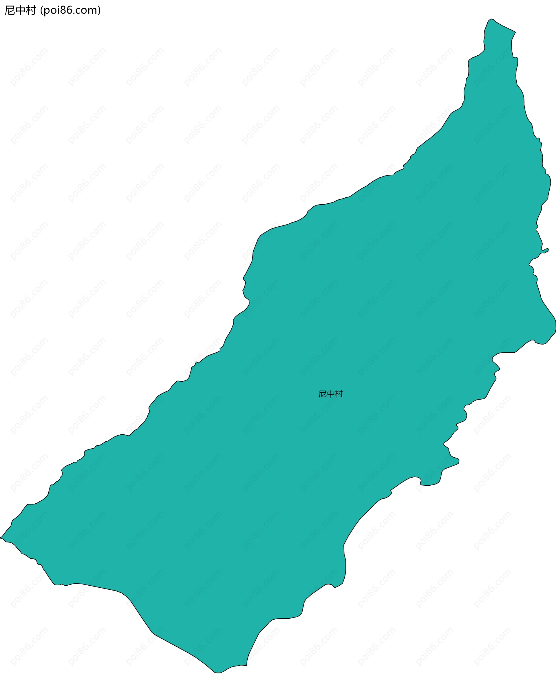 尼中村边界地图