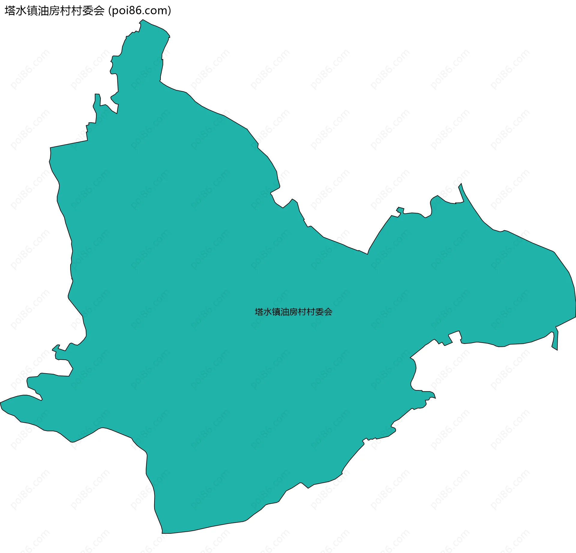 塔水镇油房村村委会边界地图