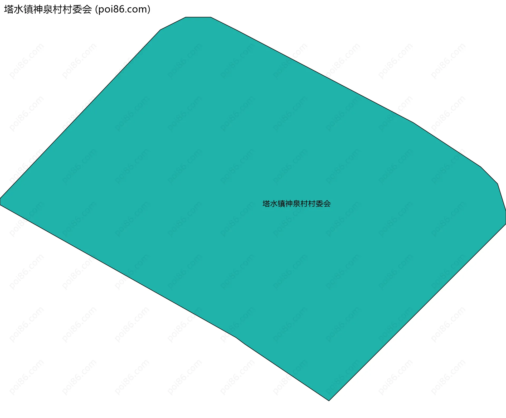 塔水镇神泉村村委会边界地图