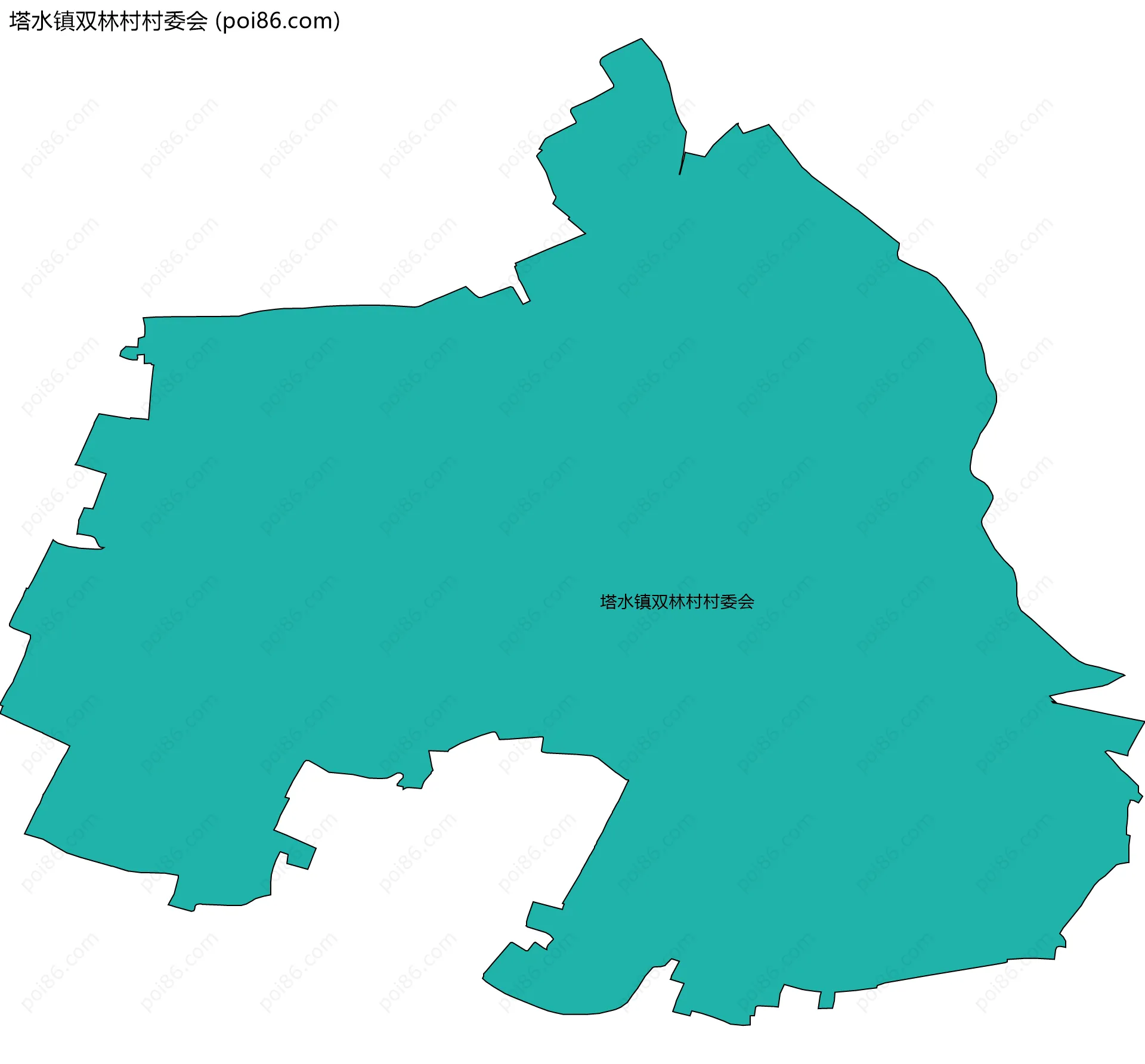 塔水镇双林村村委会边界地图