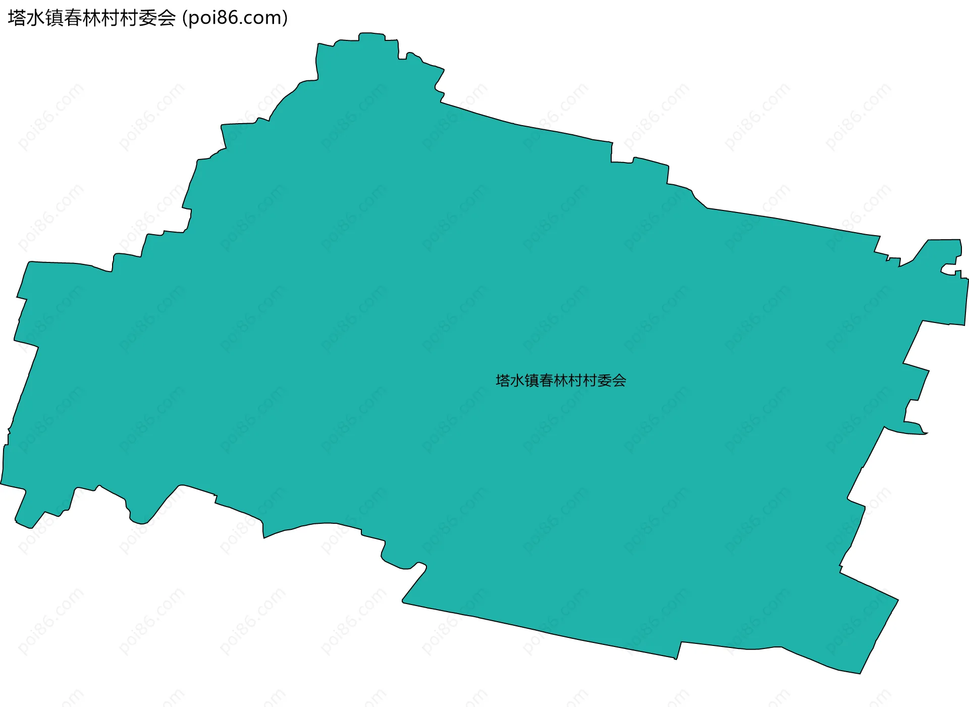 塔水镇春林村村委会边界地图