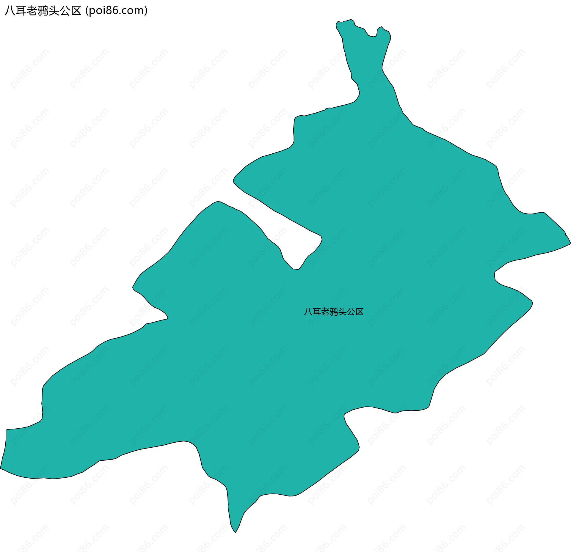 八耳老鸦头公区边界地图