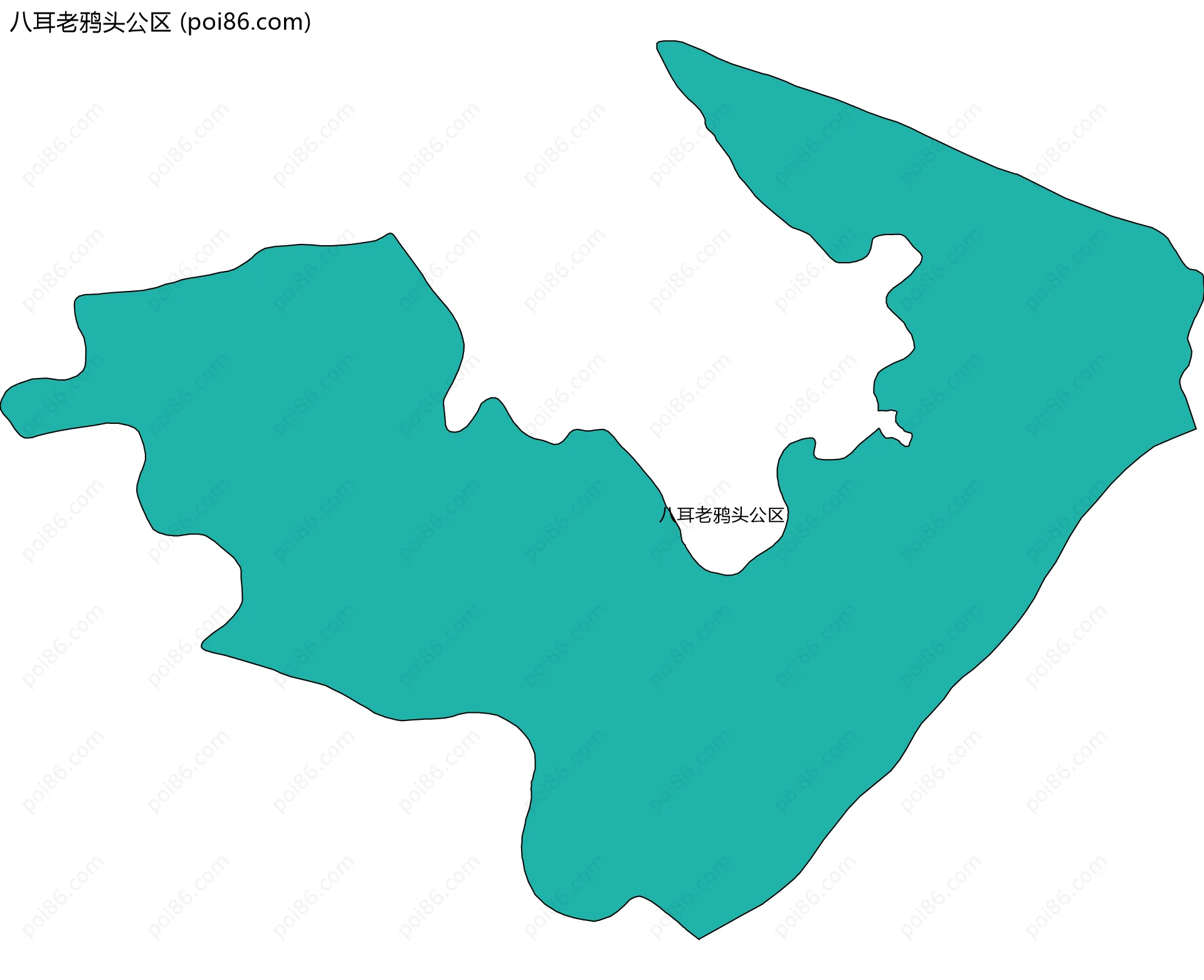 八耳老鸦头公区边界地图