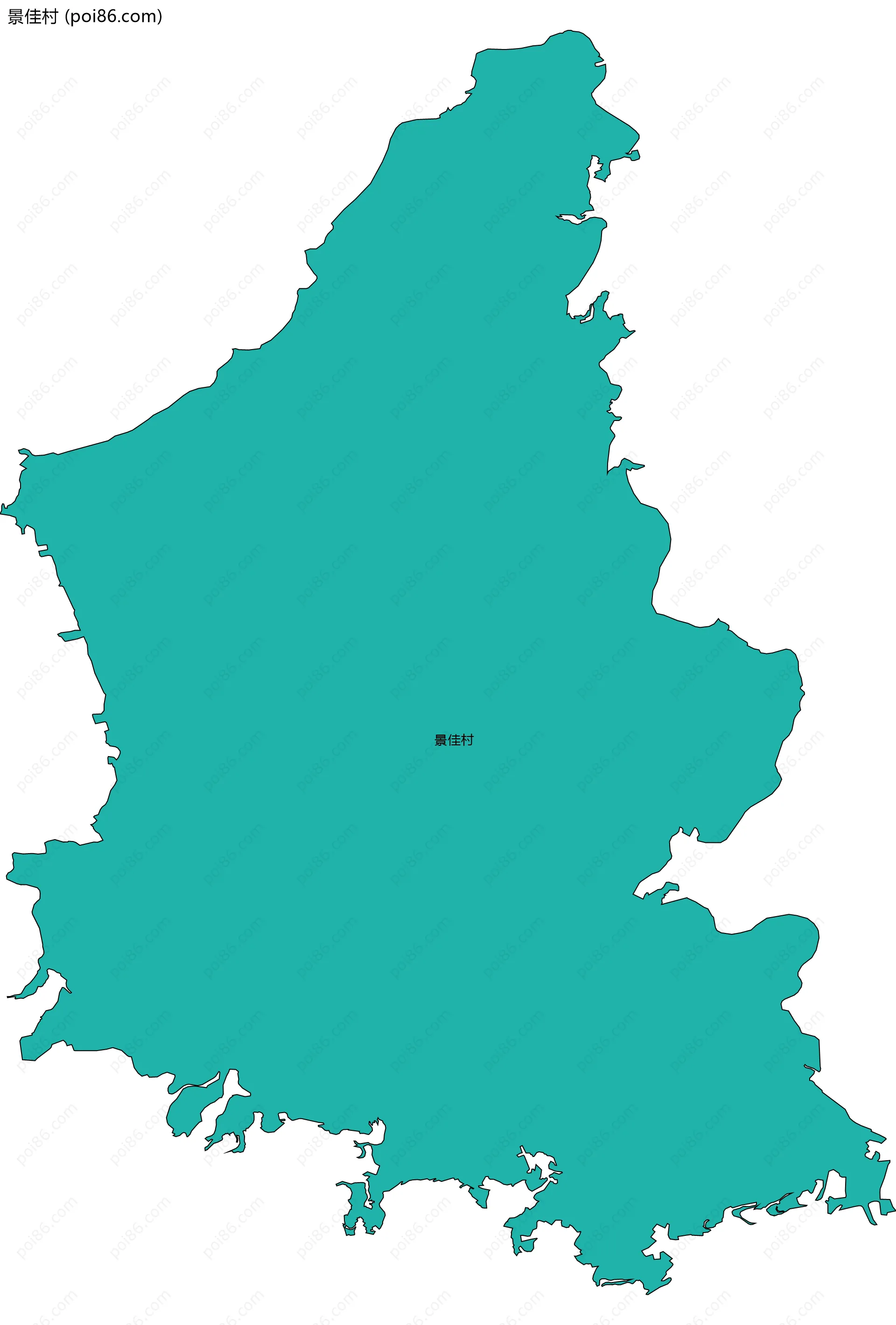 景佳村边界地图