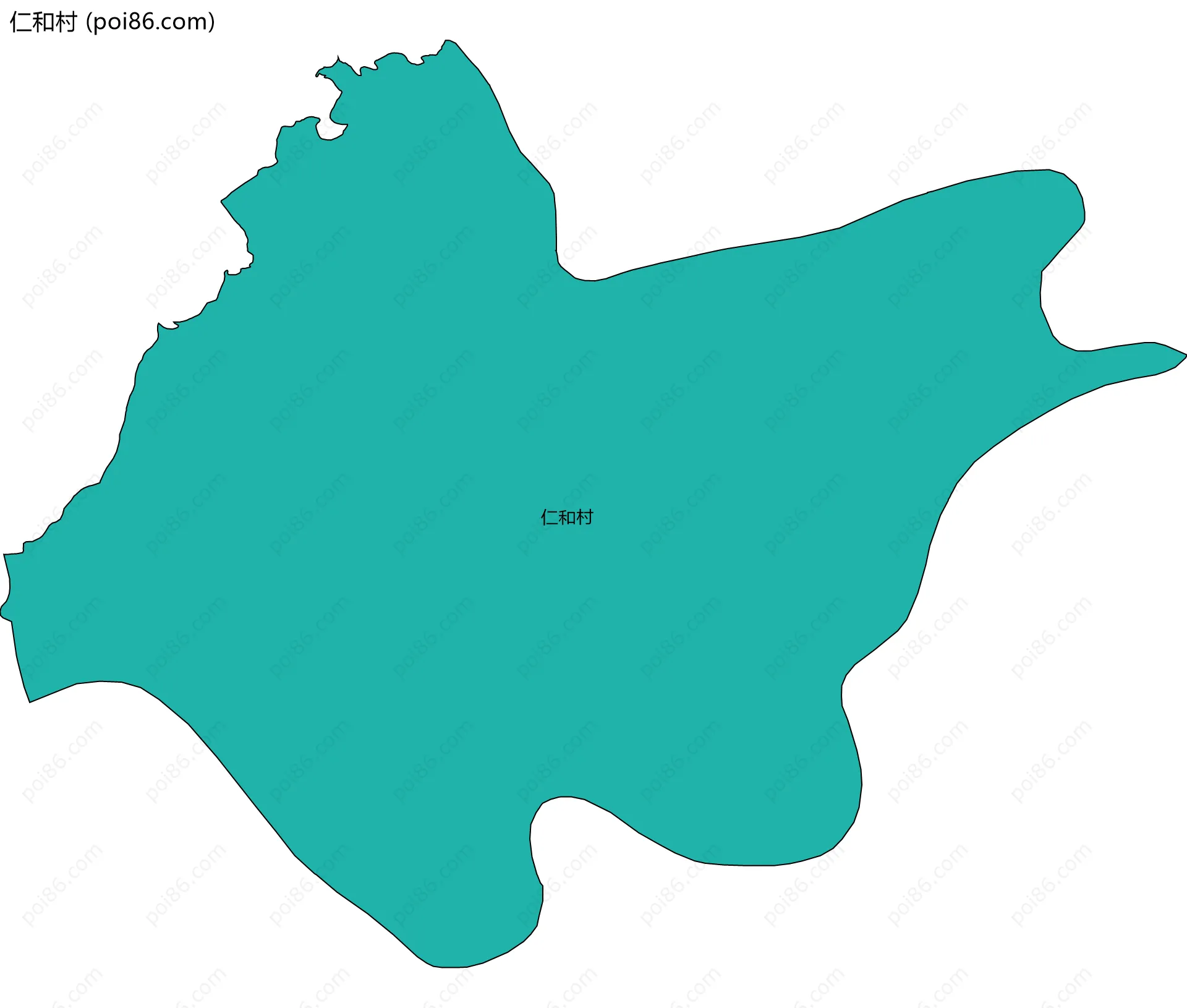 仁和村边界地图