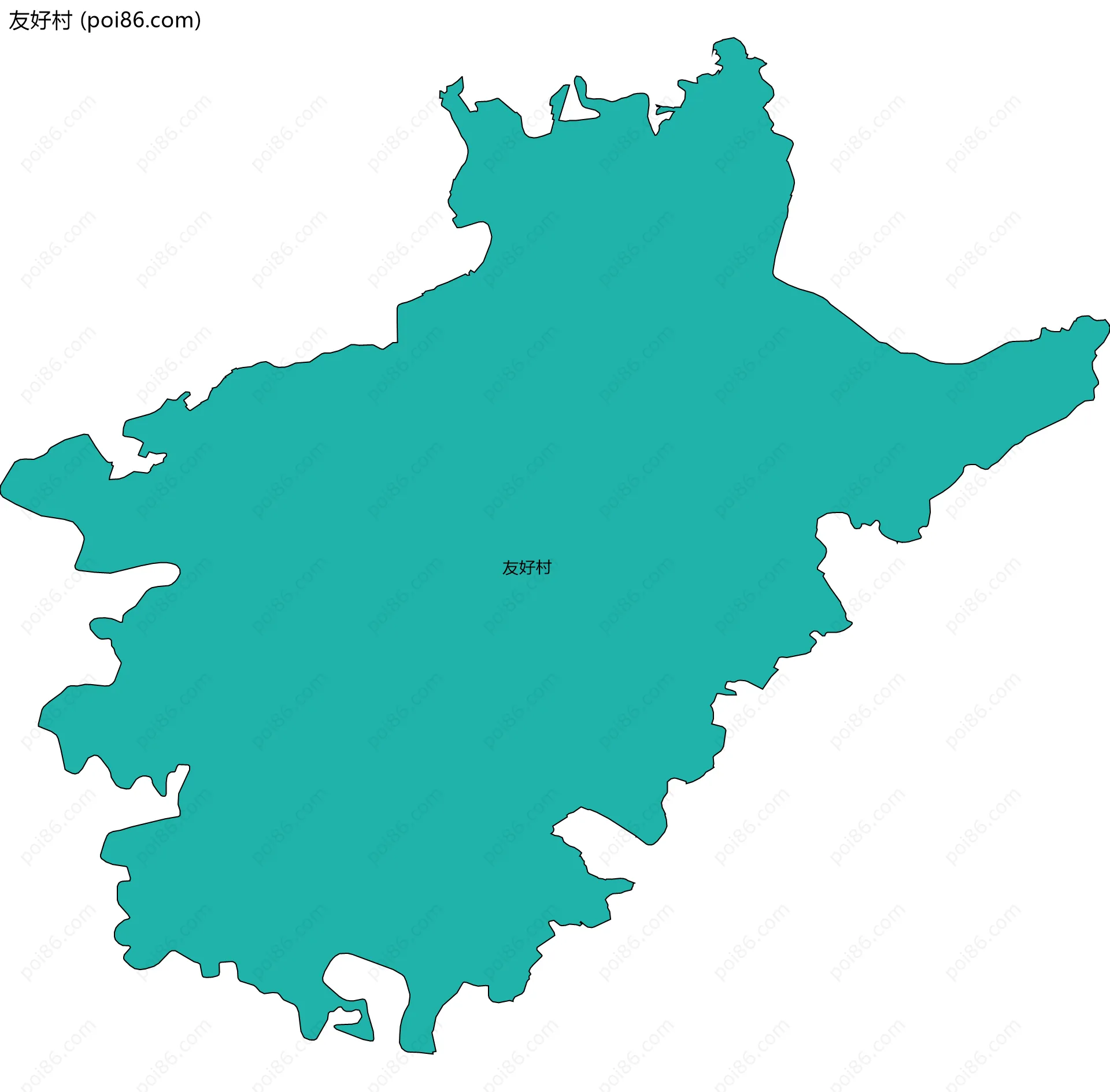 友好村边界地图