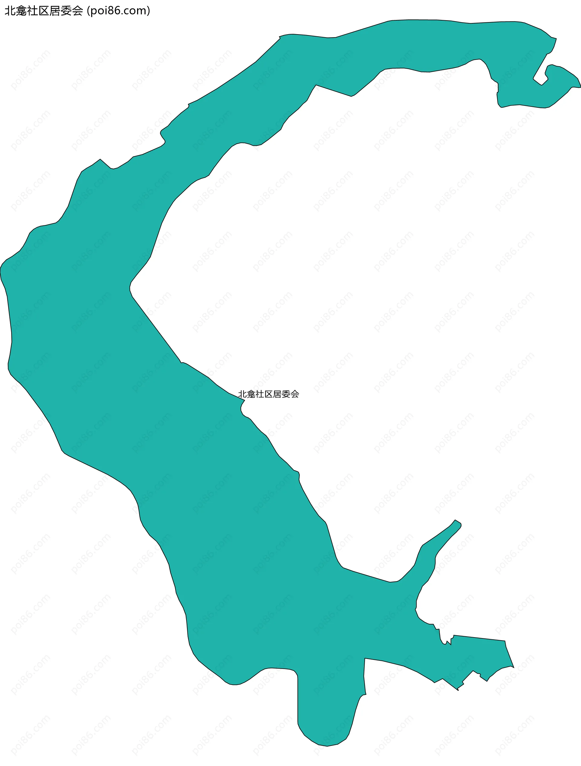 北龛社区居委会边界地图