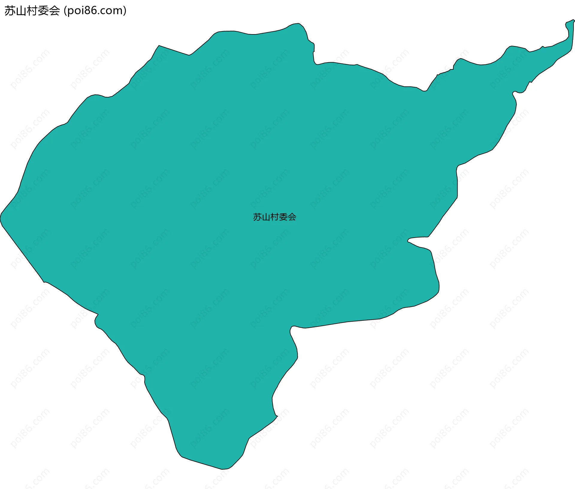 苏山村委会边界地图