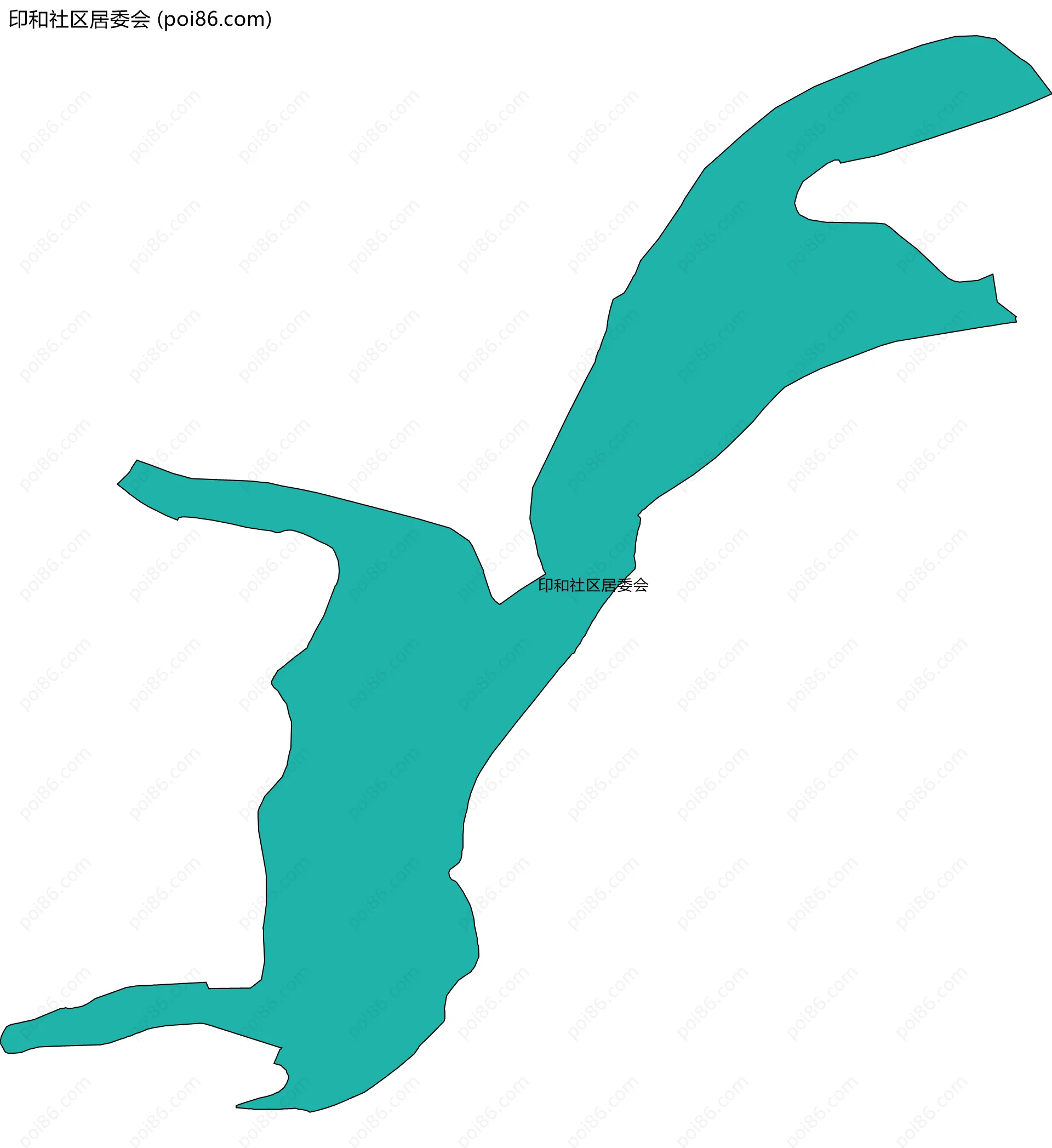 印和社区居委会边界地图