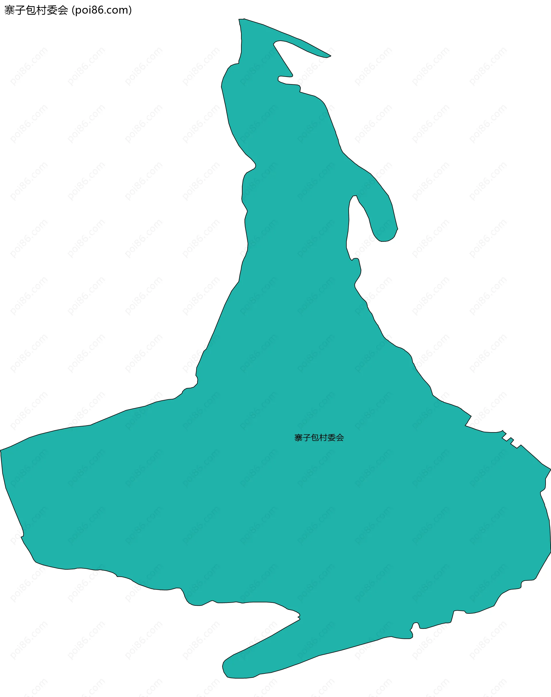 寨子包村委会边界地图