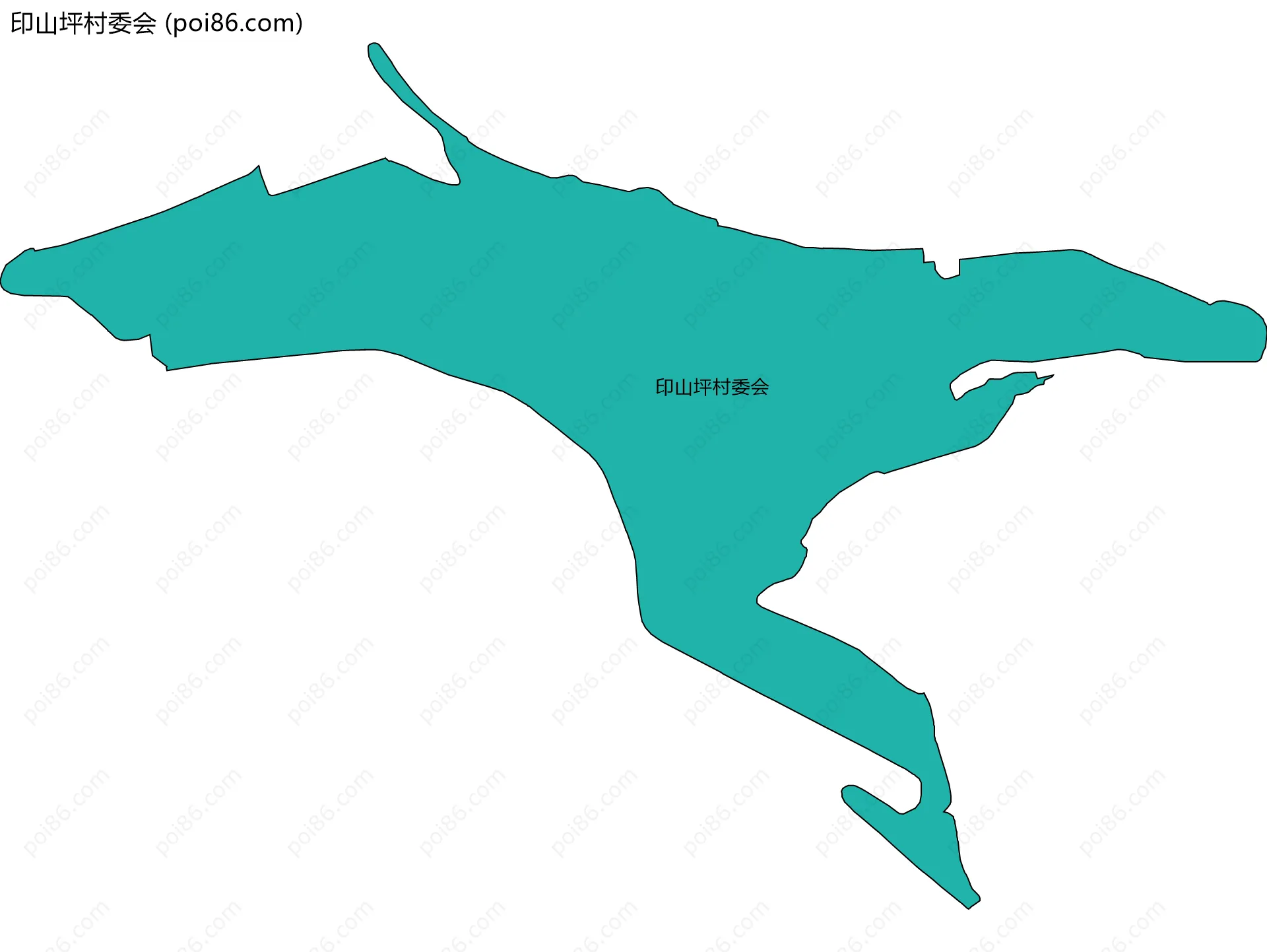 印山坪村委会边界地图