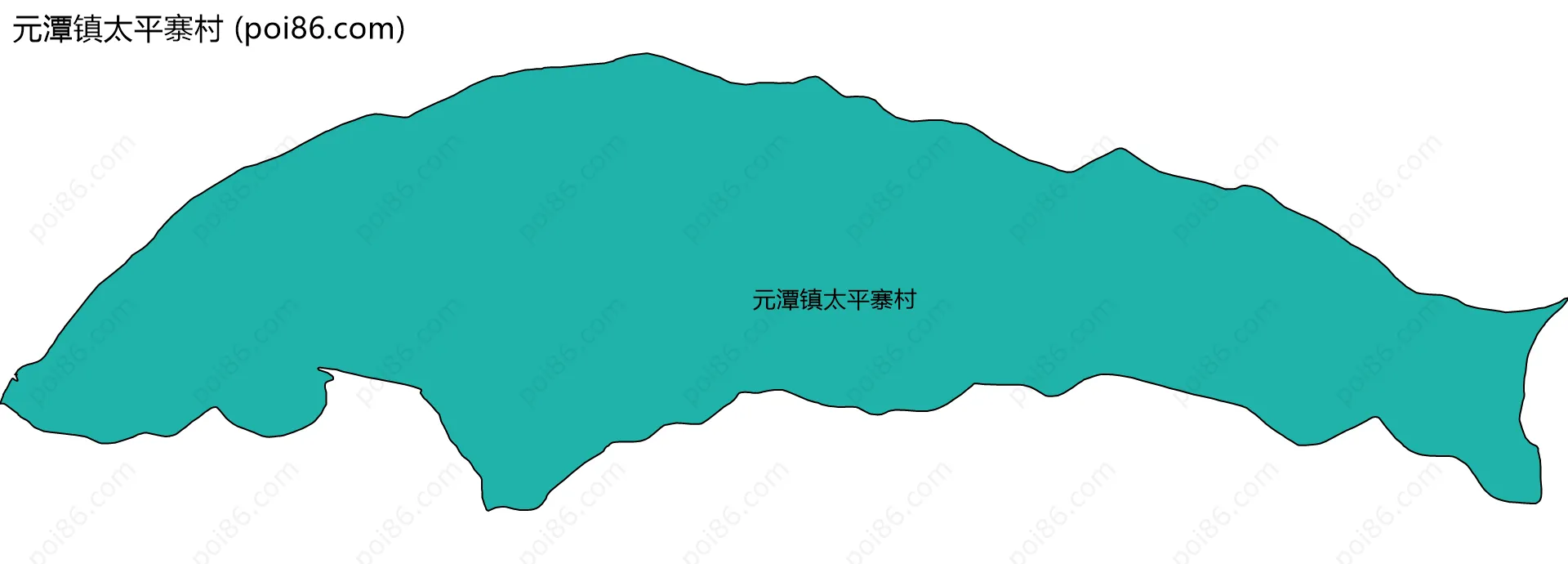 元潭镇太平寨村边界地图