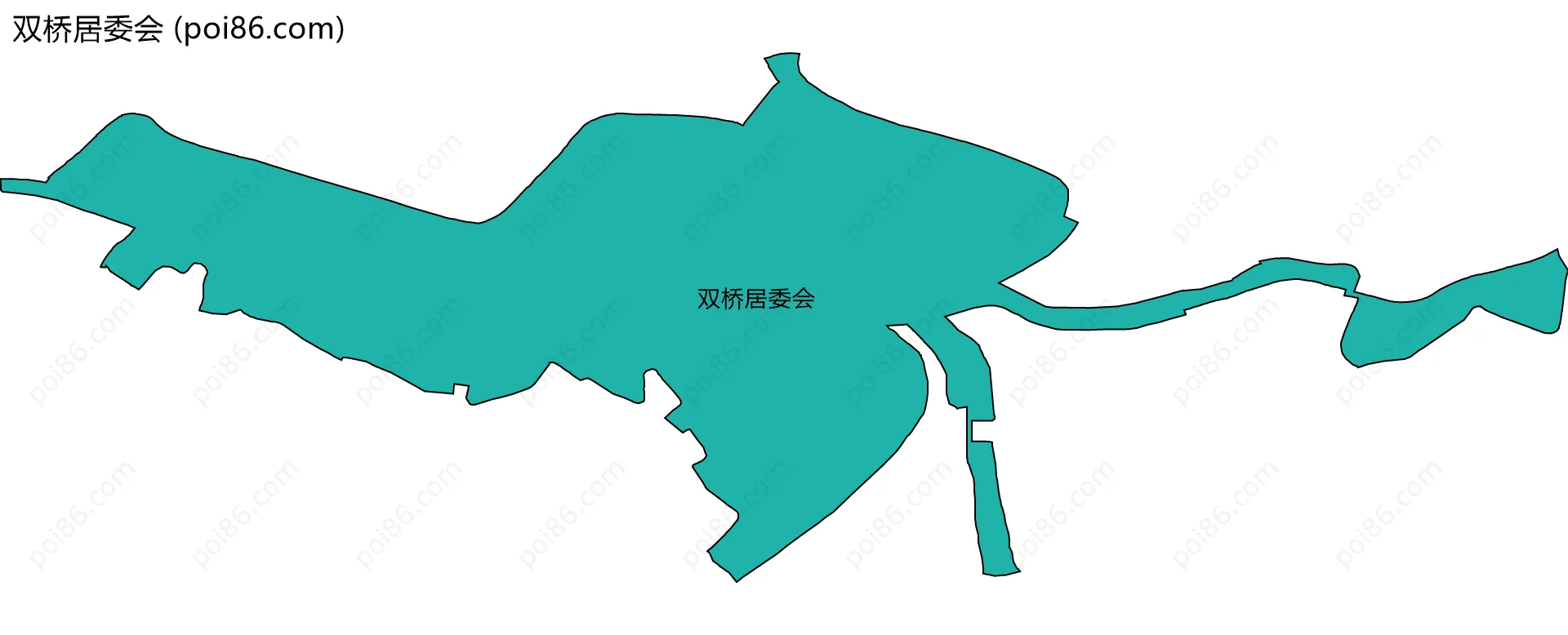 双桥居委会边界地图