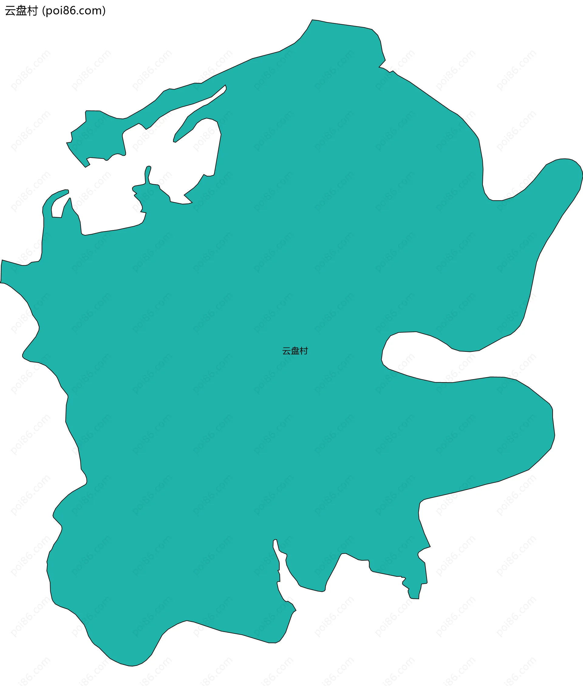 云盘村边界地图