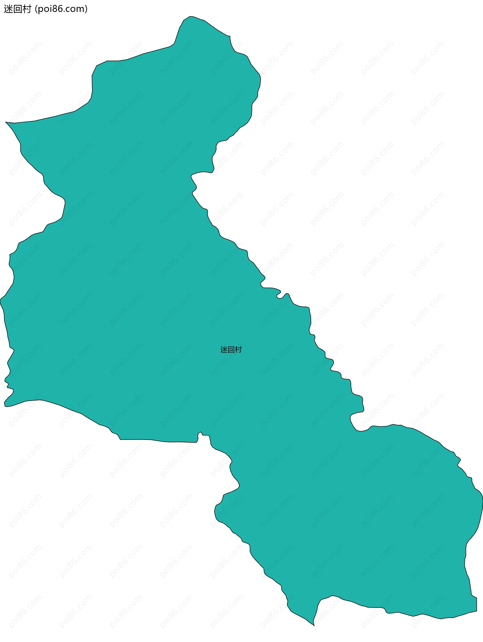 迷回村边界地图