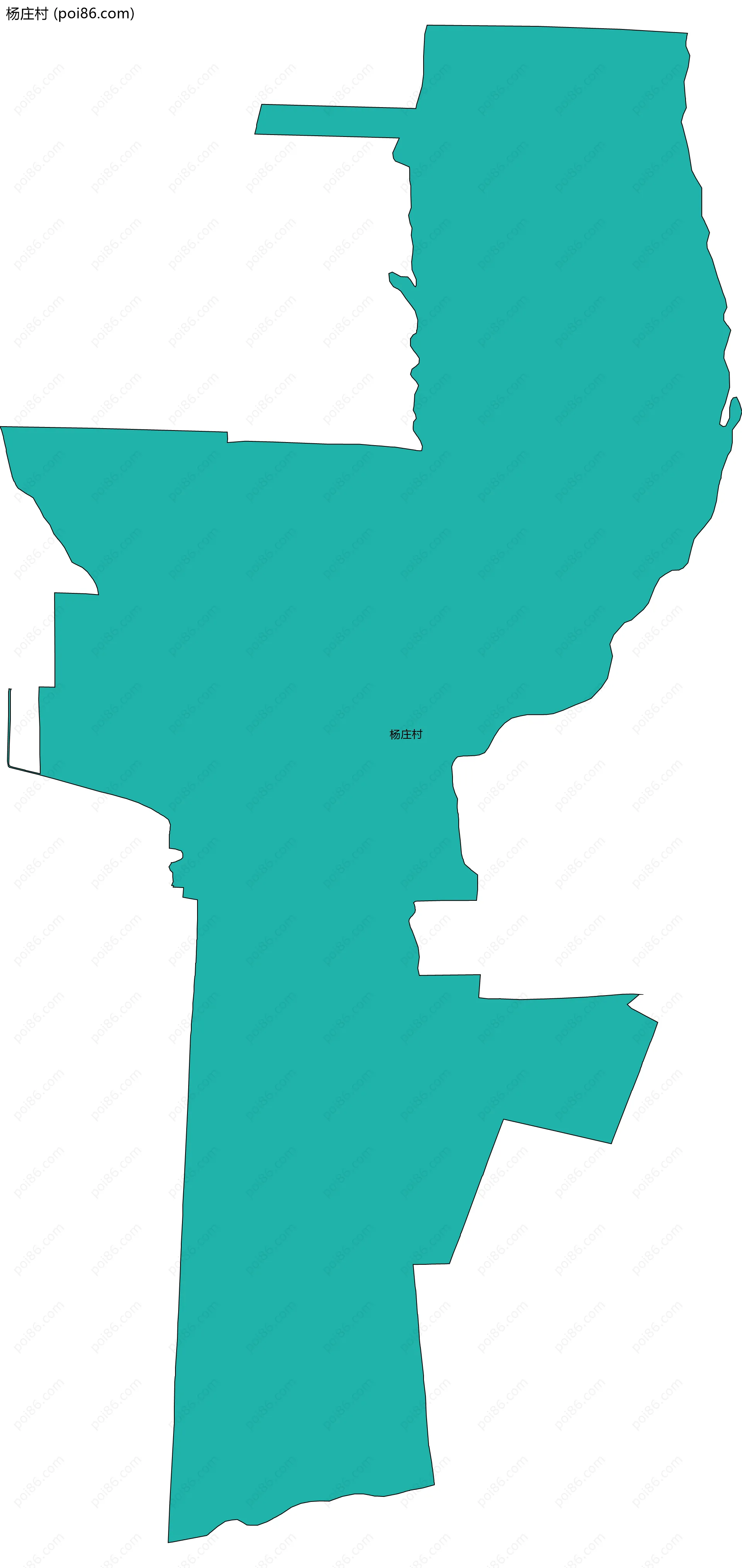 杨庄村边界地图