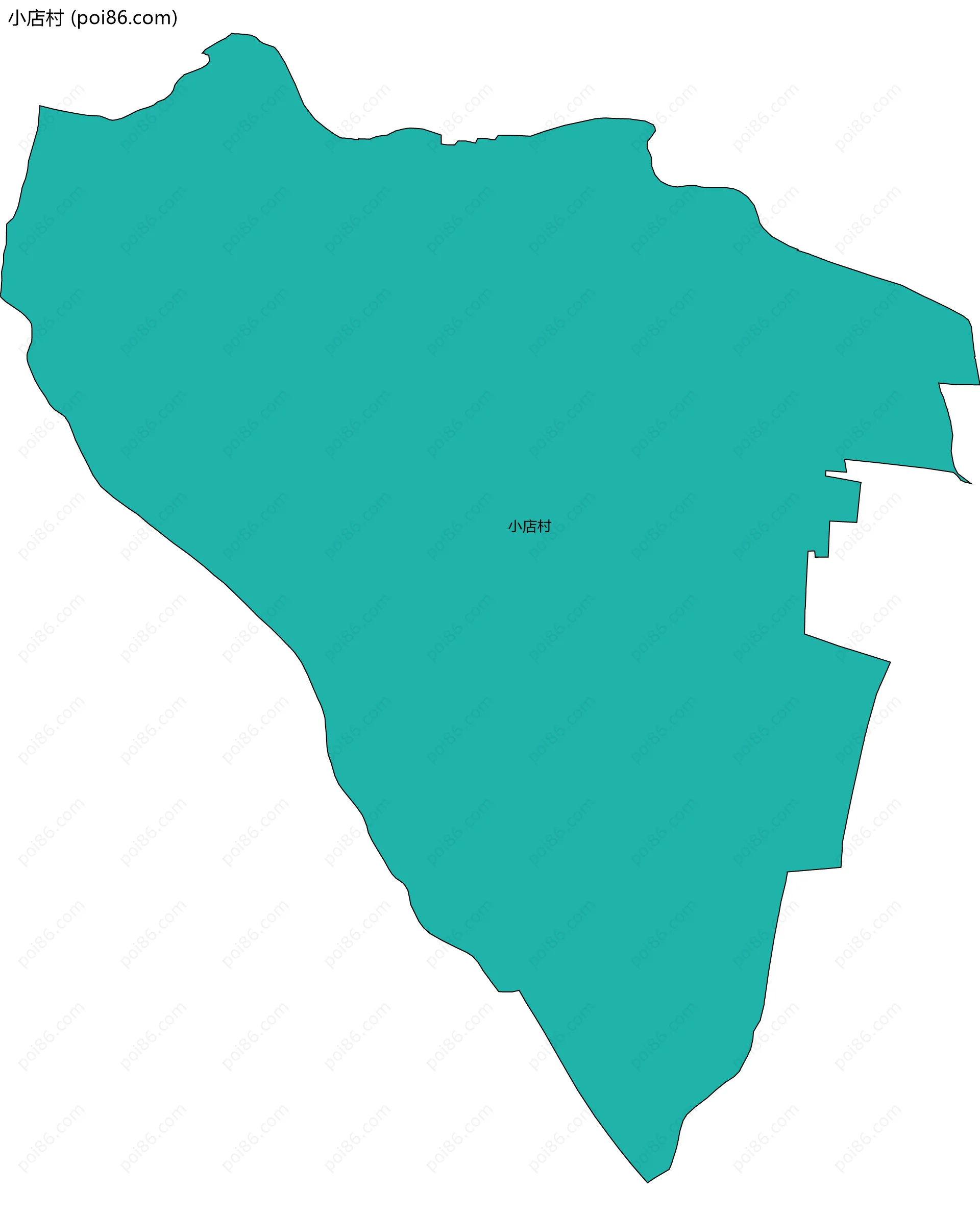 小店村边界地图