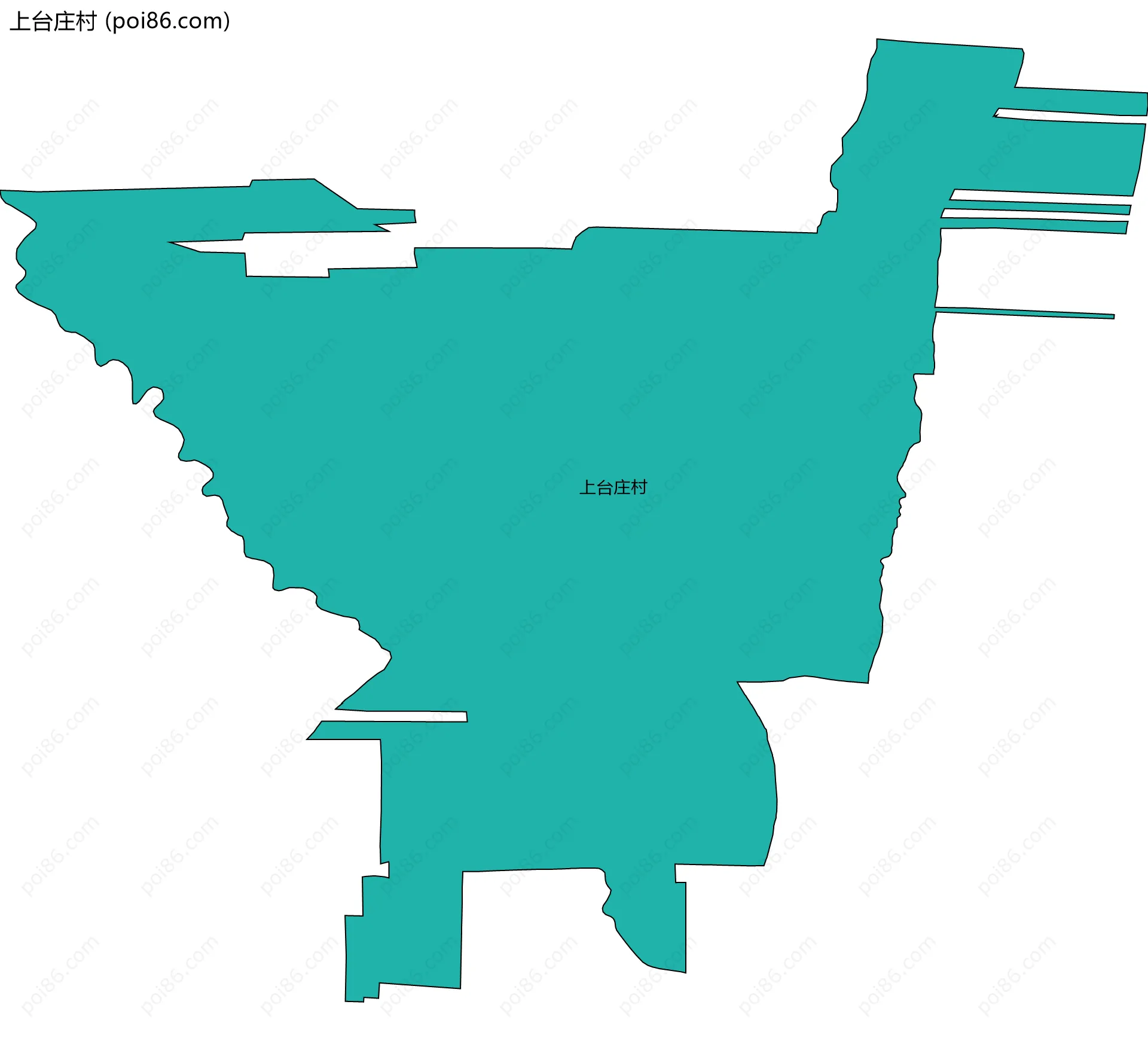 上台庄村边界地图