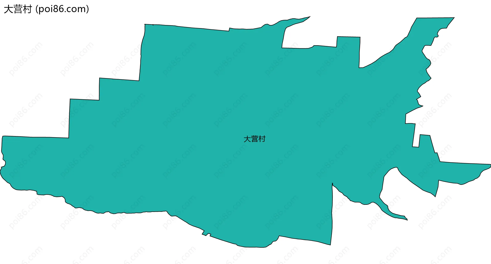 大营村边界地图