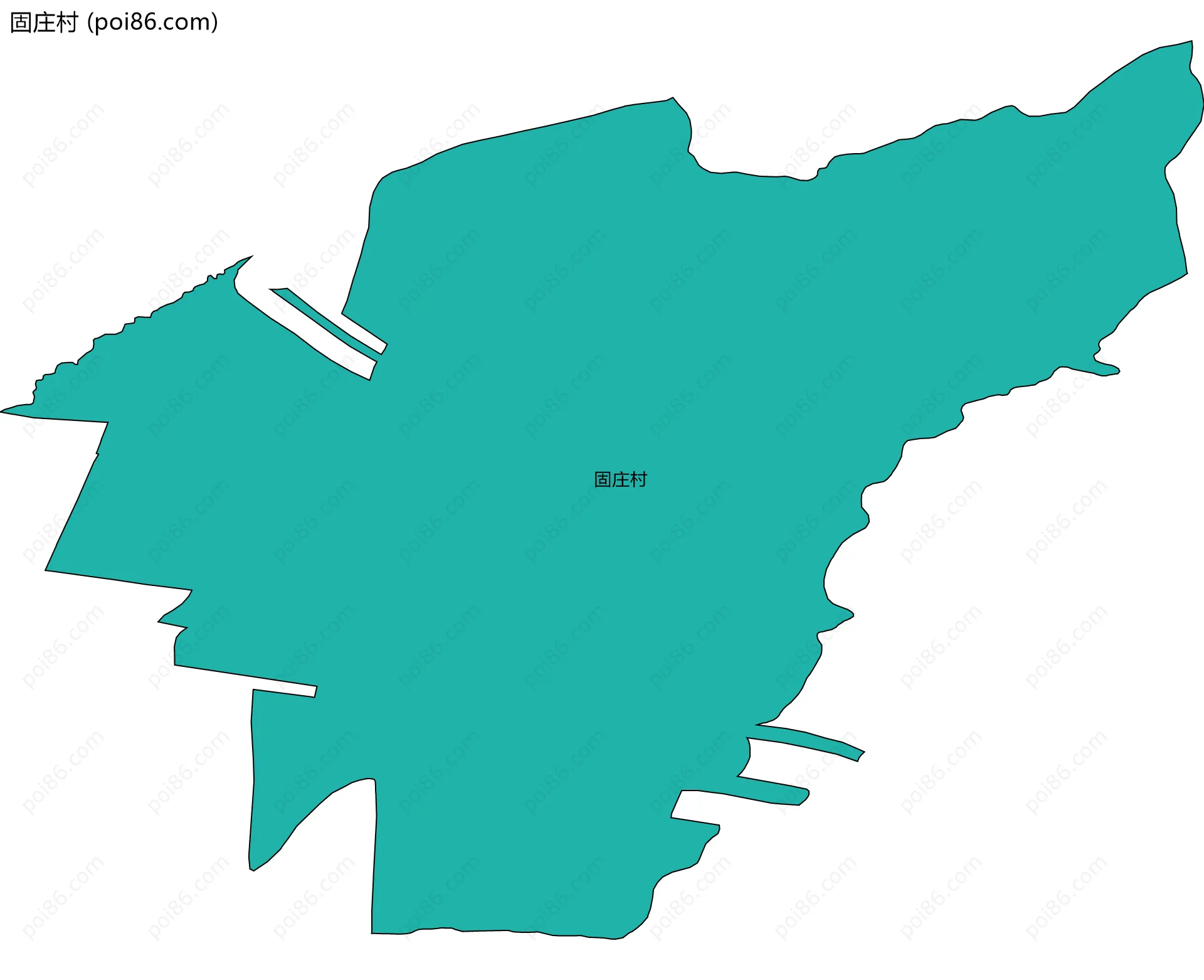 固庄村边界地图