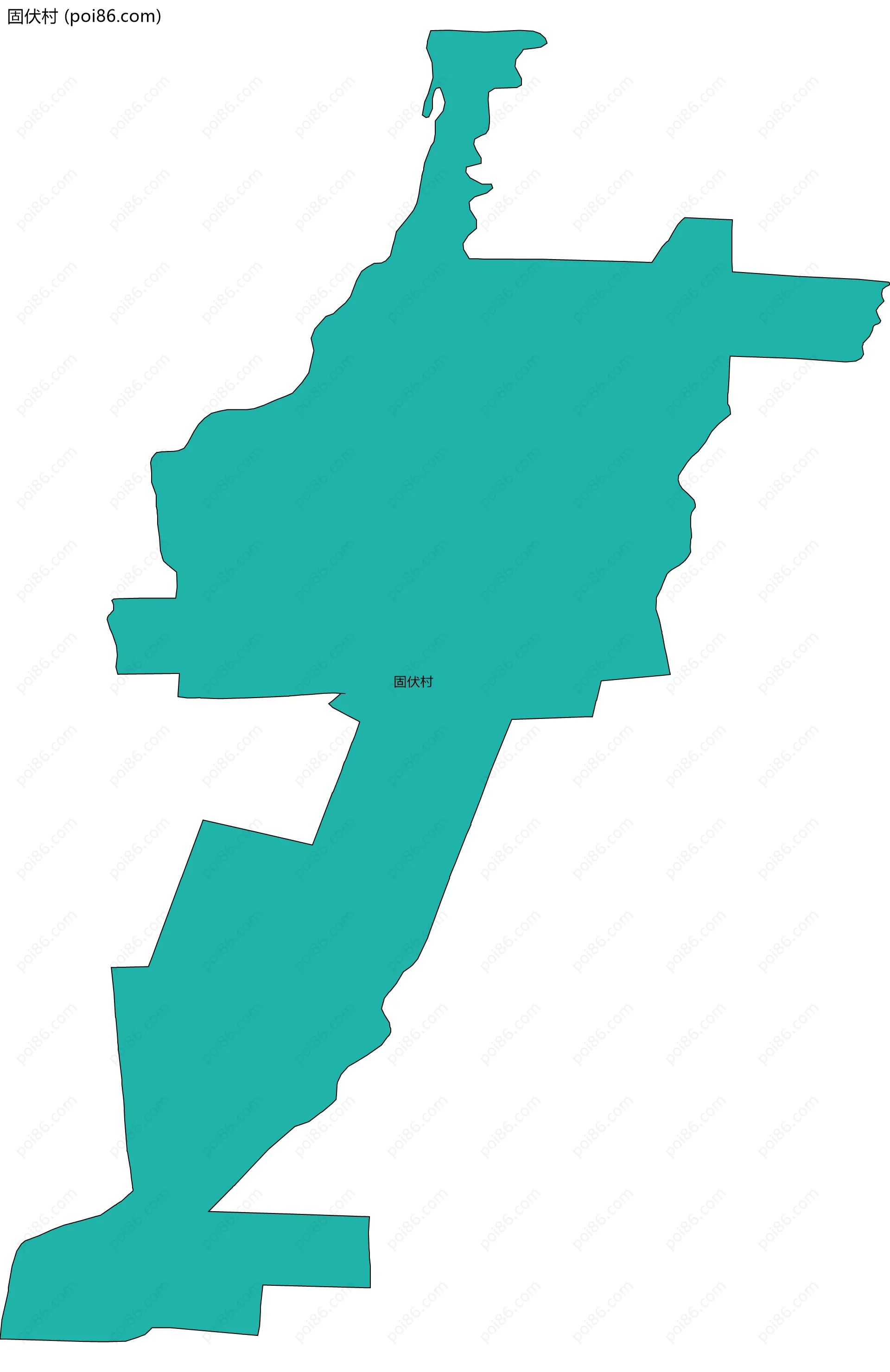 固伏村边界地图