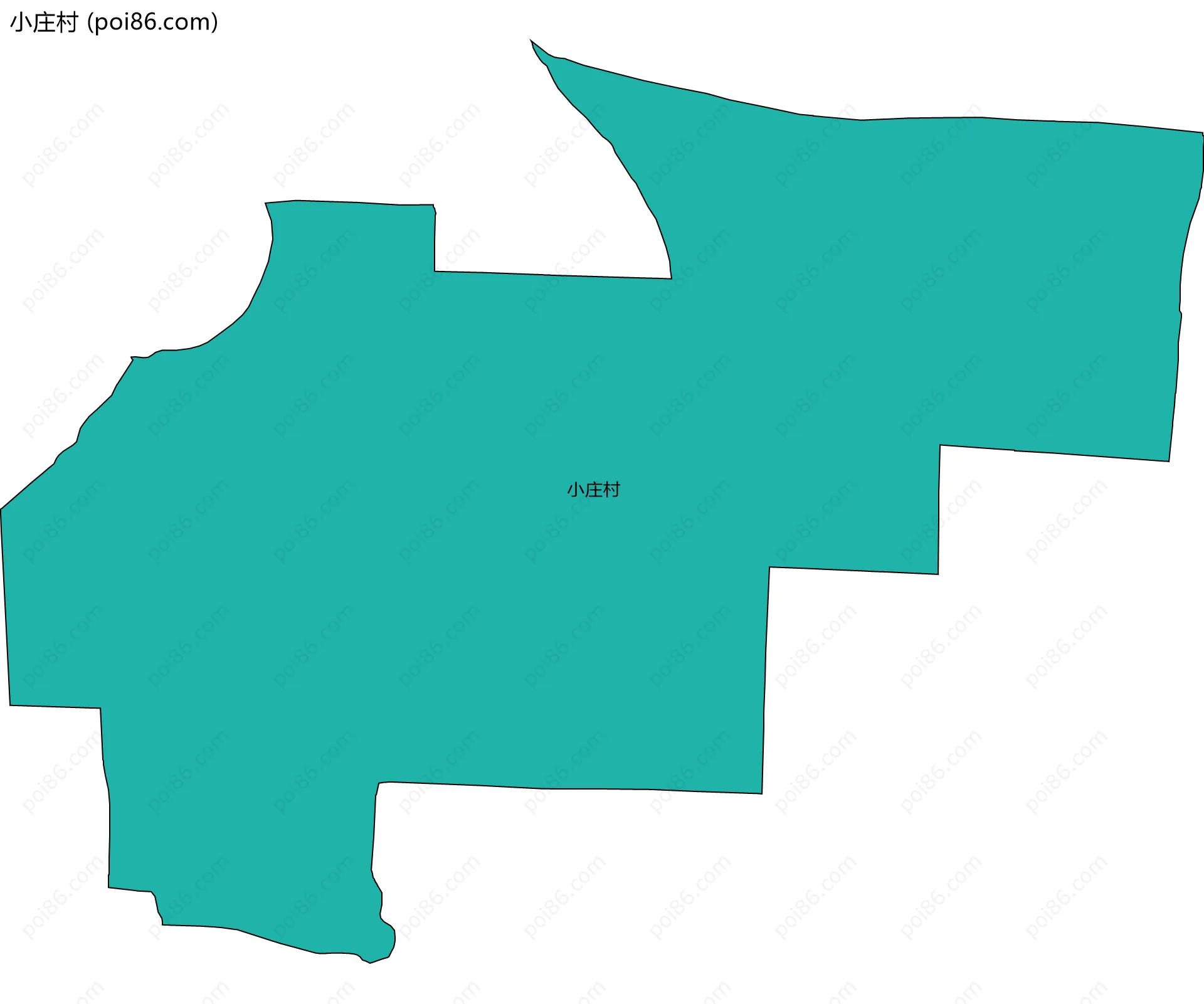 小庄村边界地图