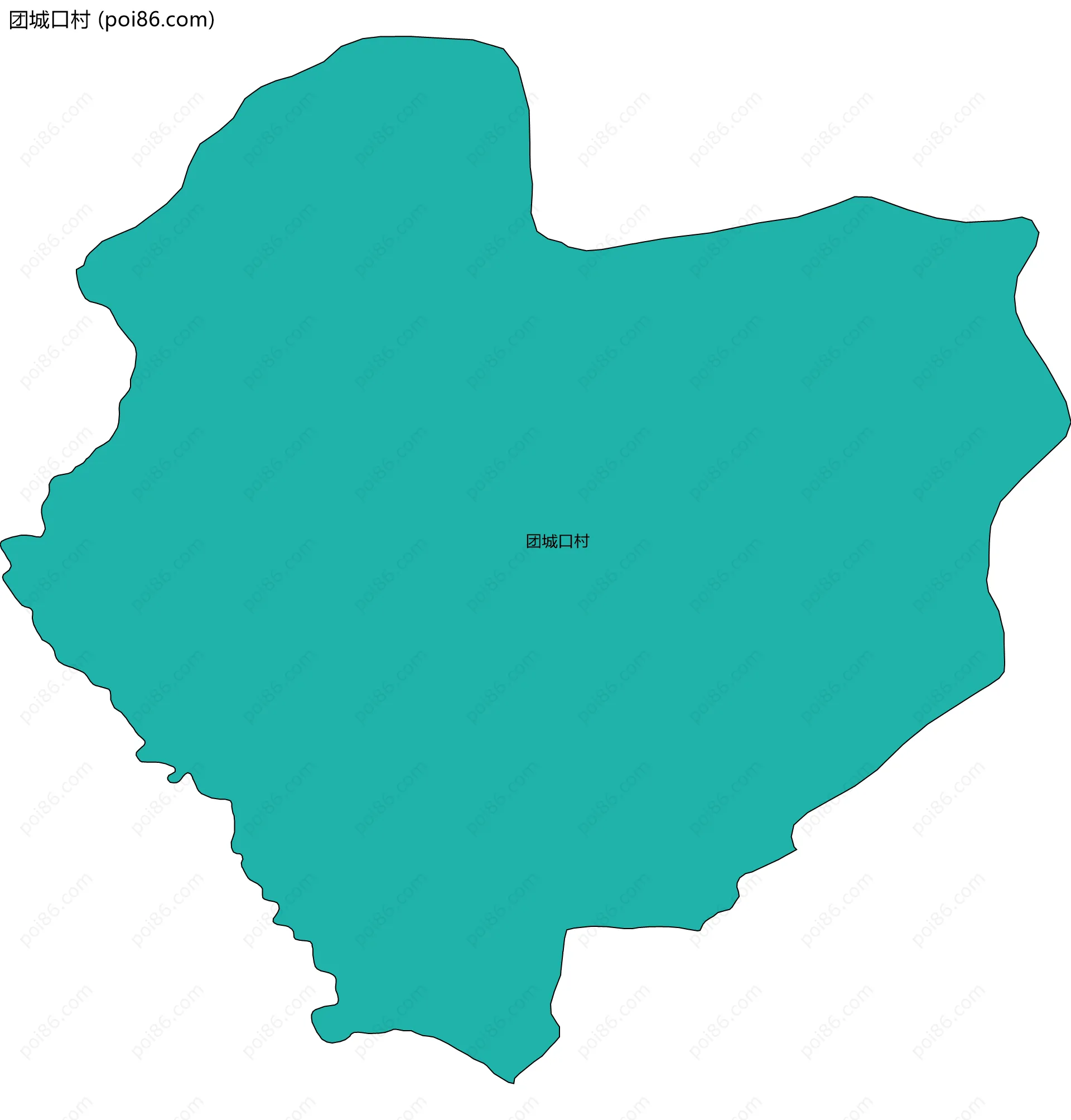 团城口村边界地图