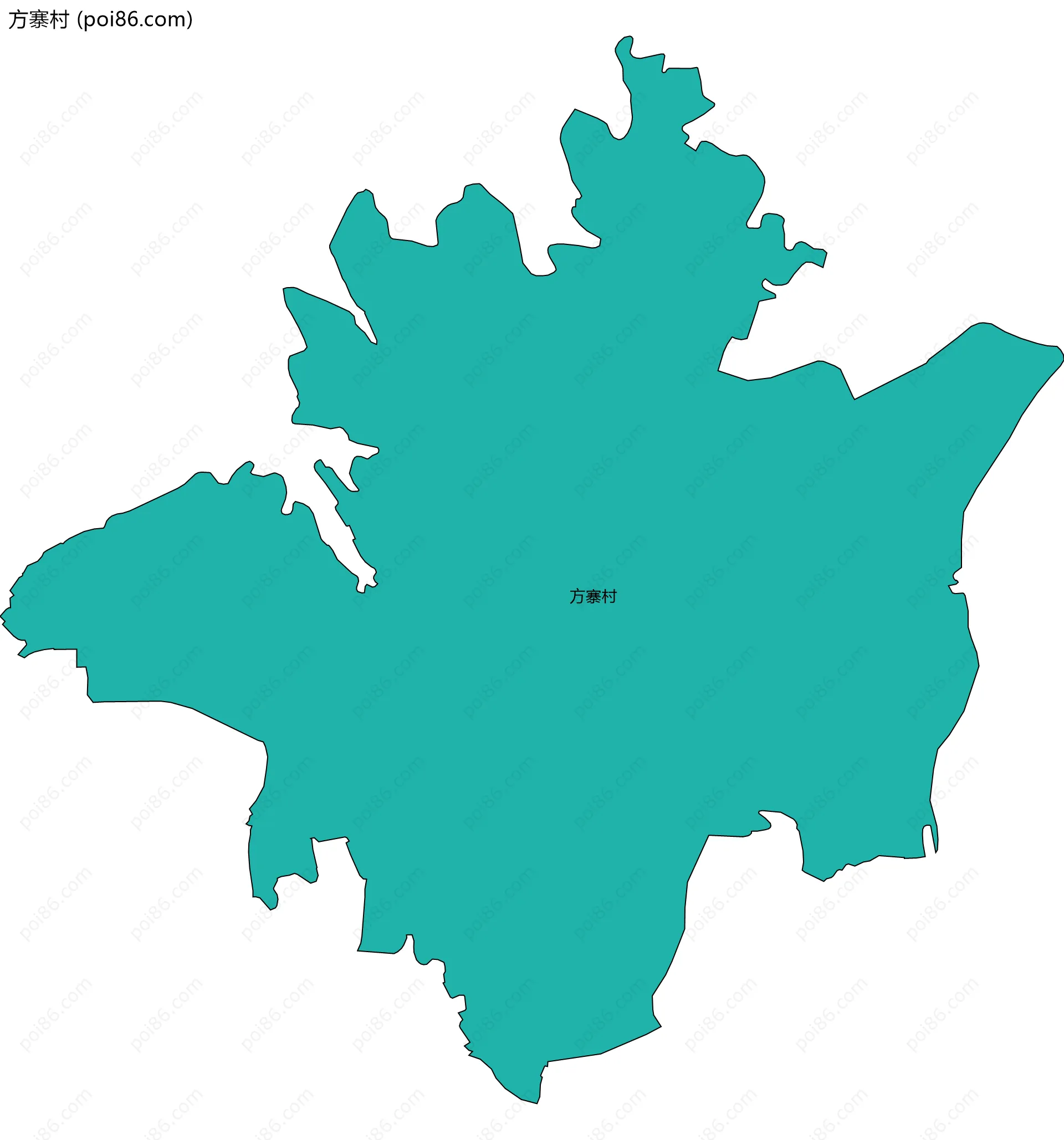 方寨村边界地图