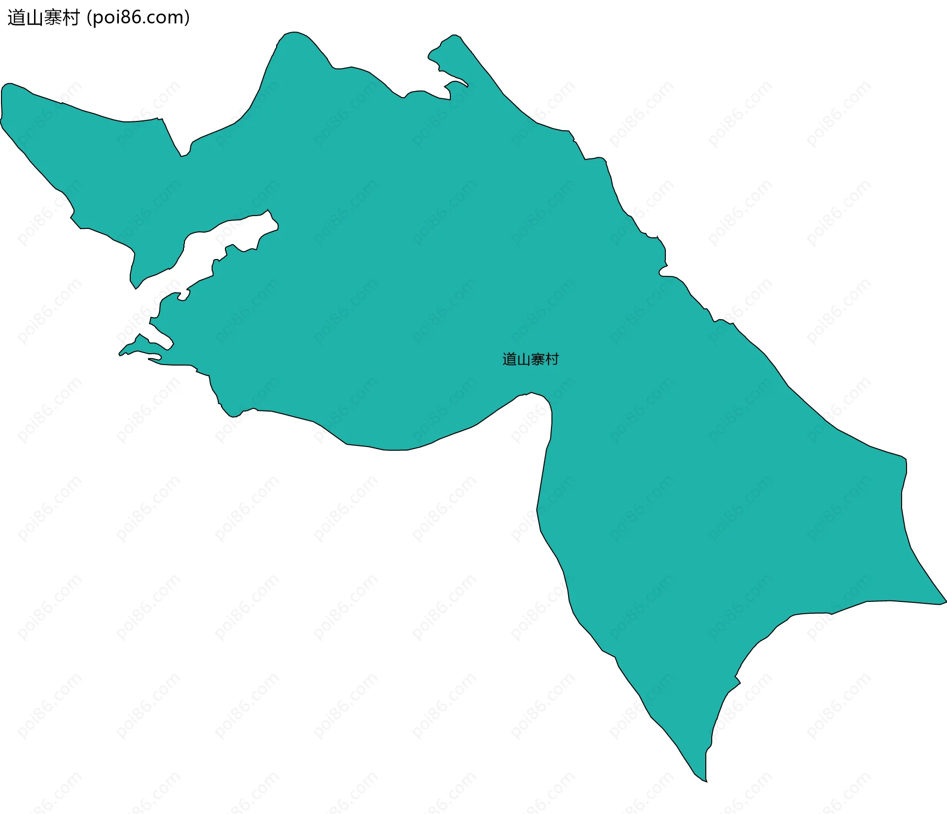 道山寨村边界地图