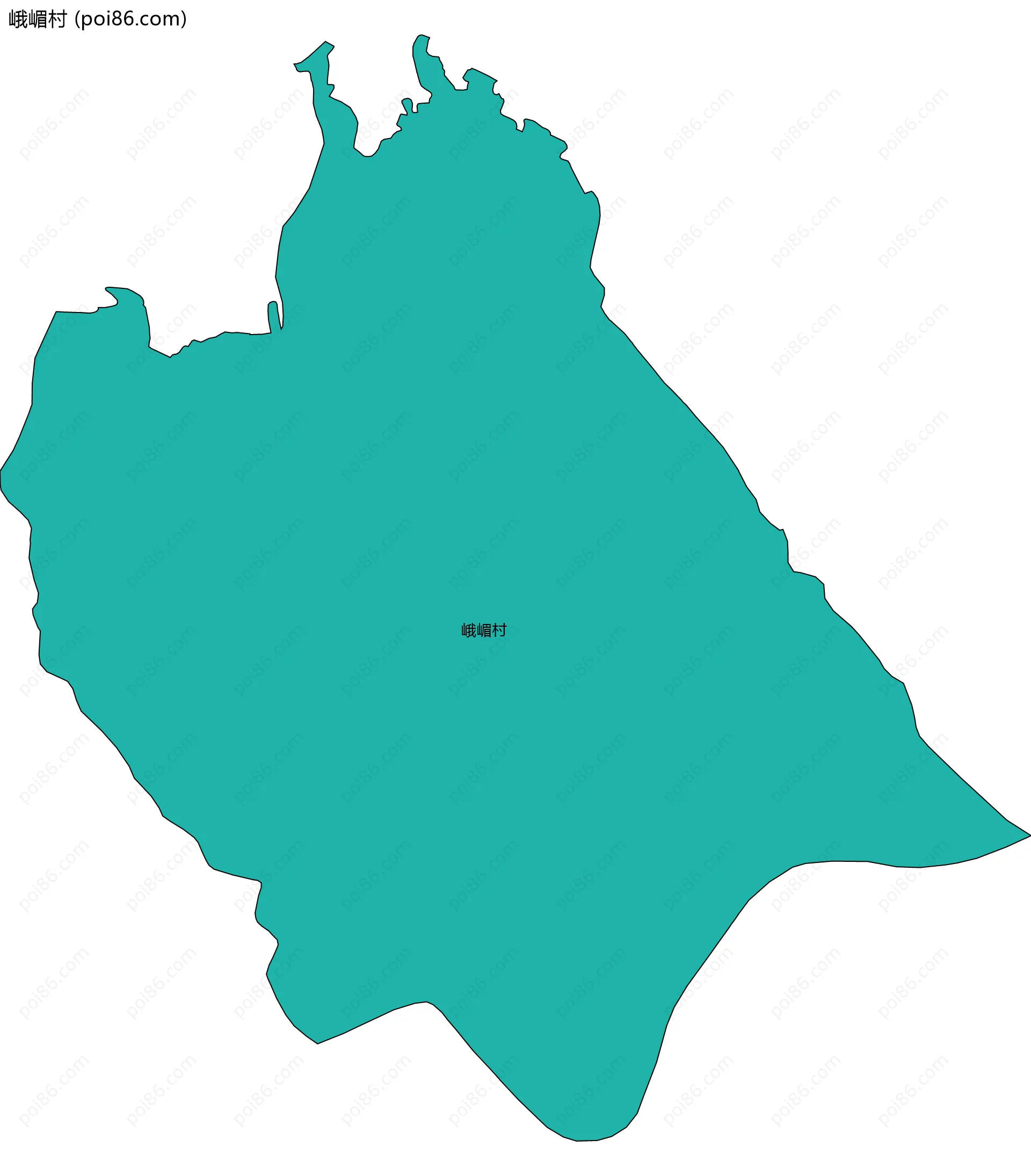 峨嵋村边界地图