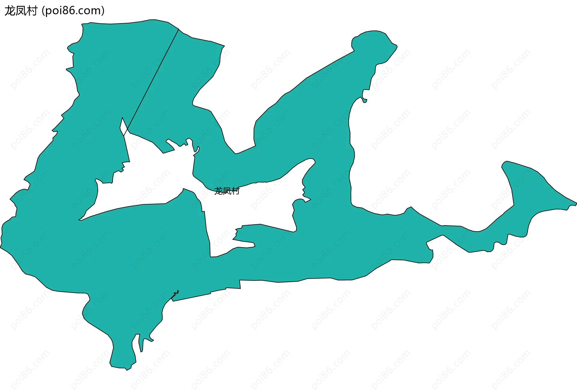 龙凤村边界地图