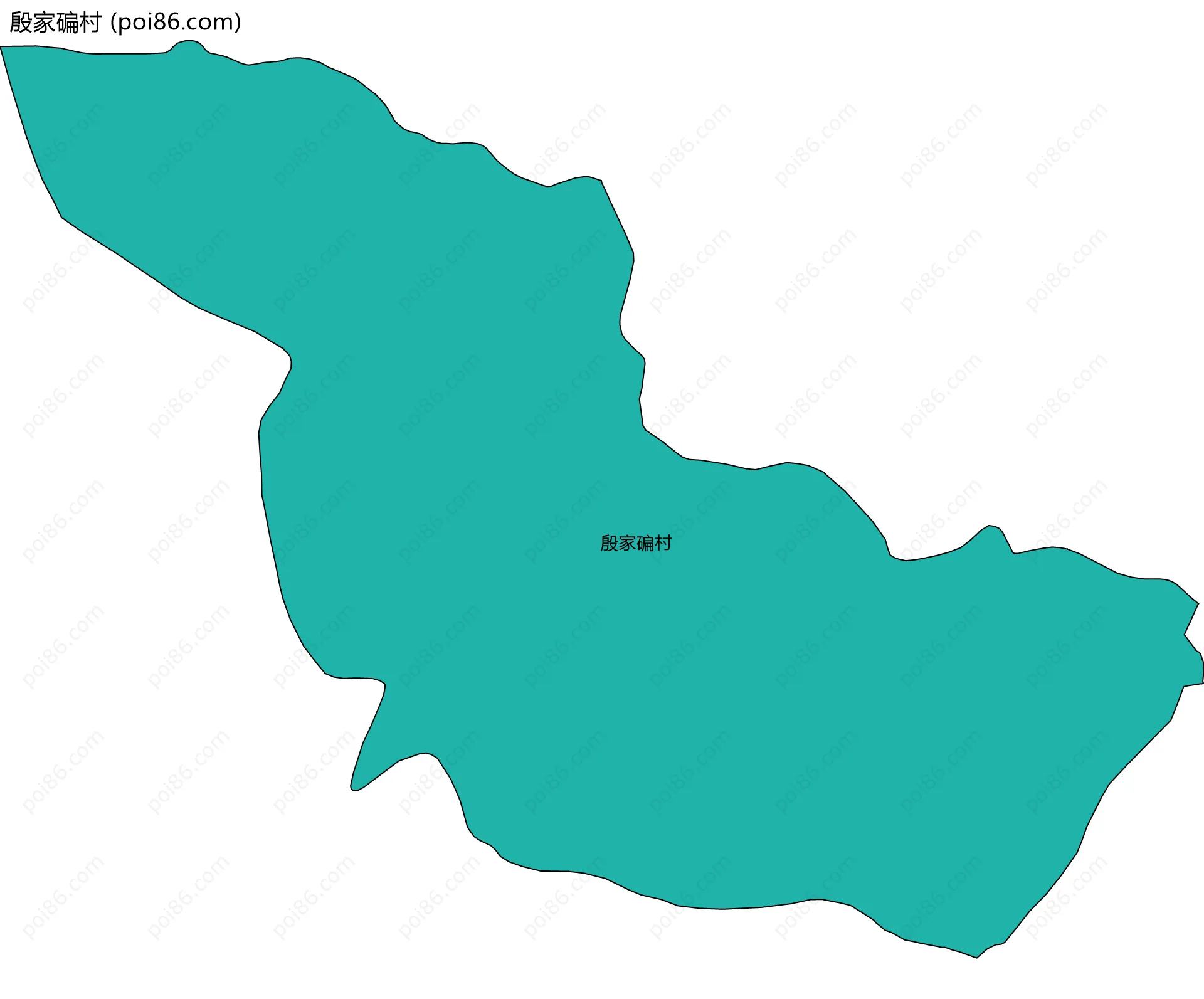 殷家碥村边界地图