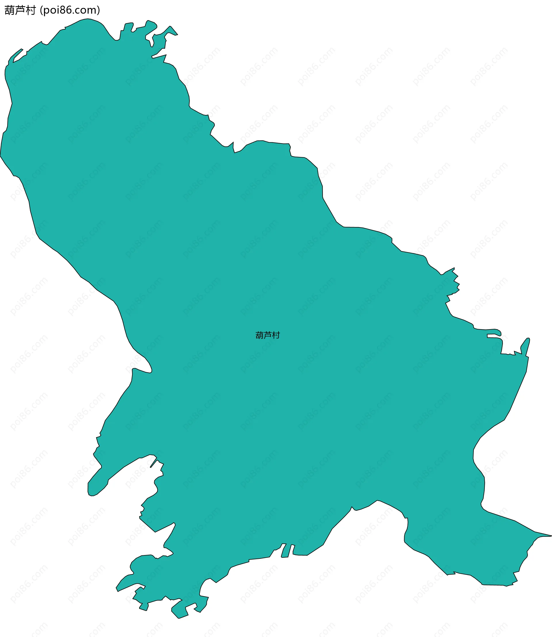 葫芦村边界地图