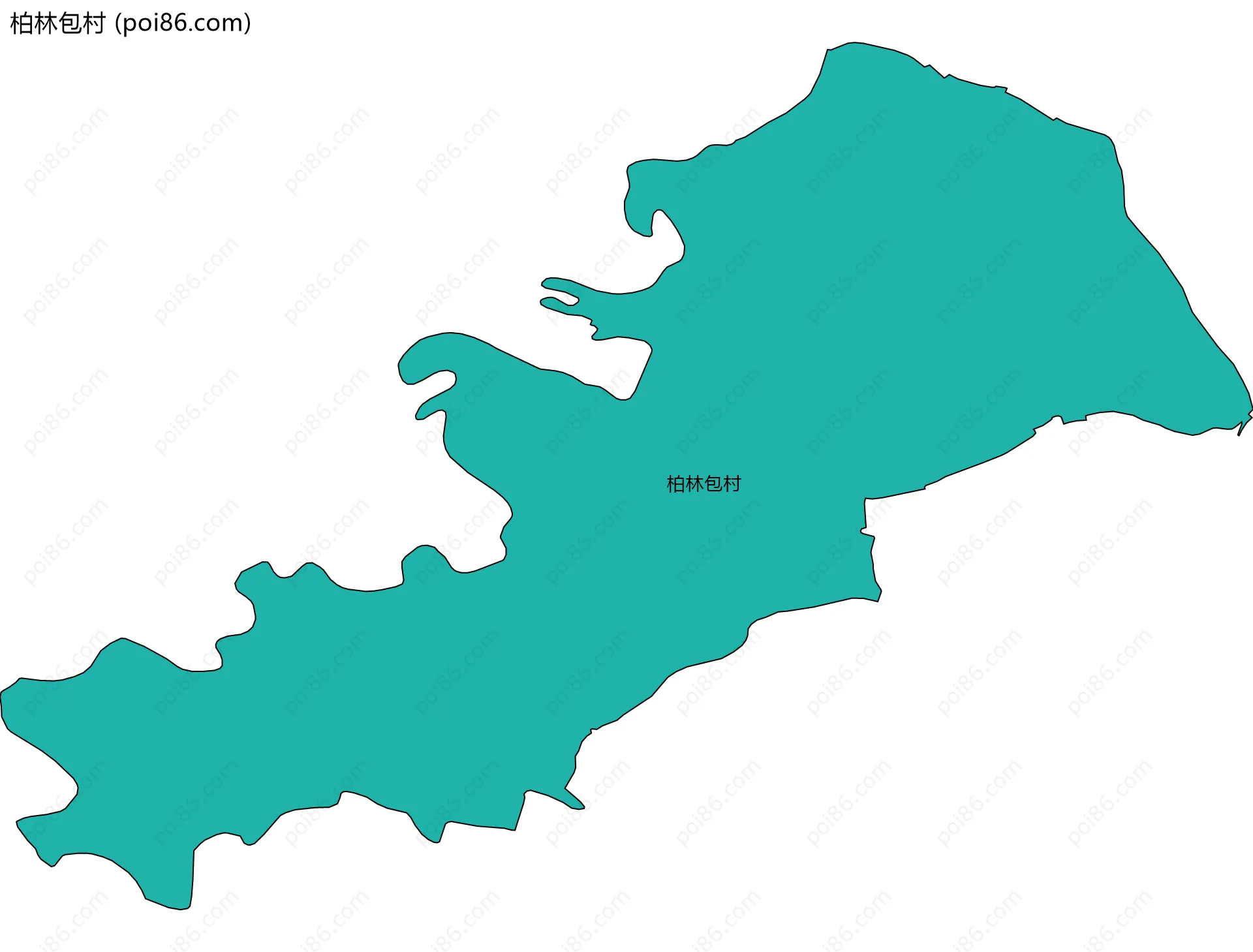 柏林包村边界地图