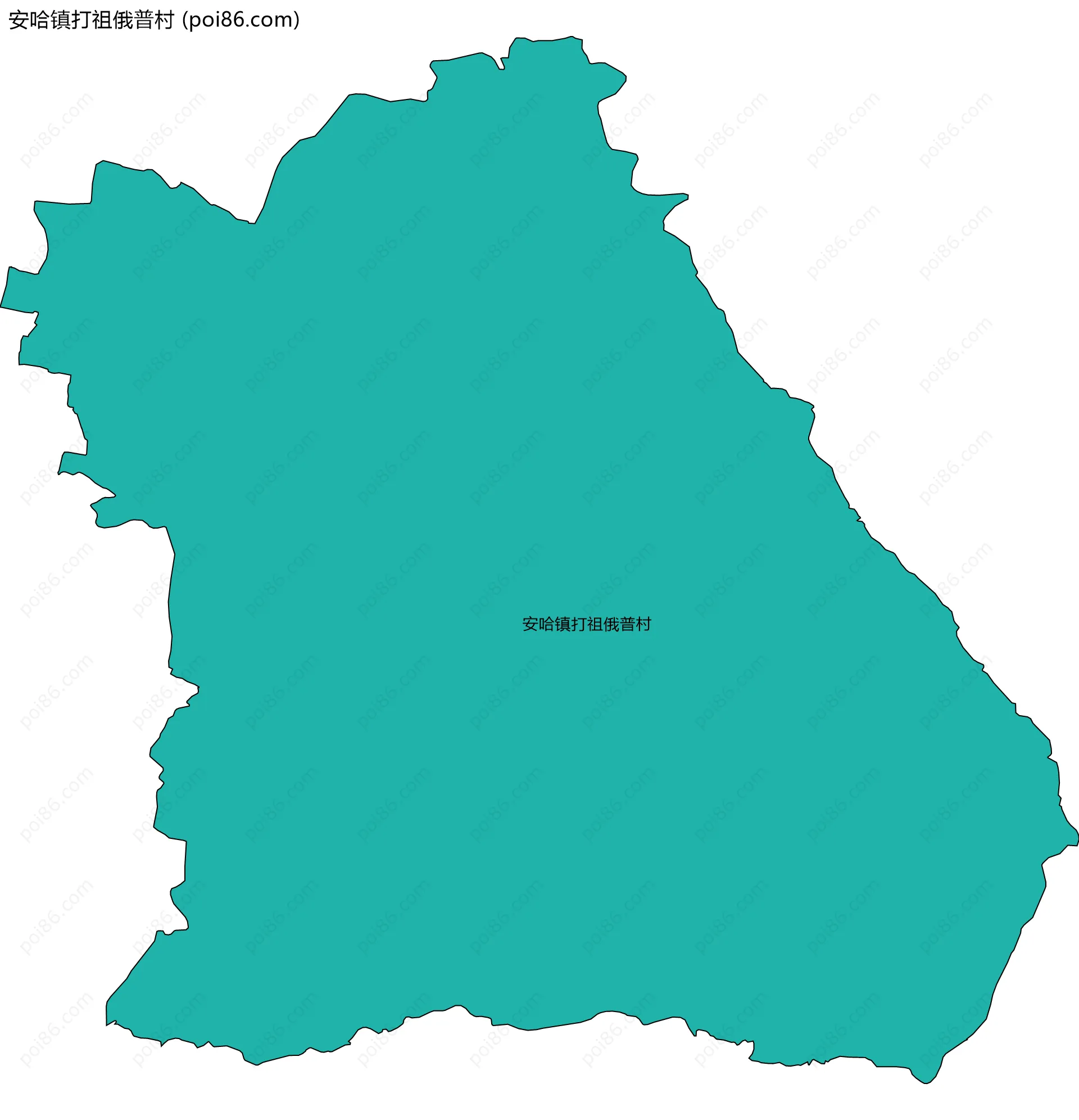 安哈镇打祖俄普村边界地图