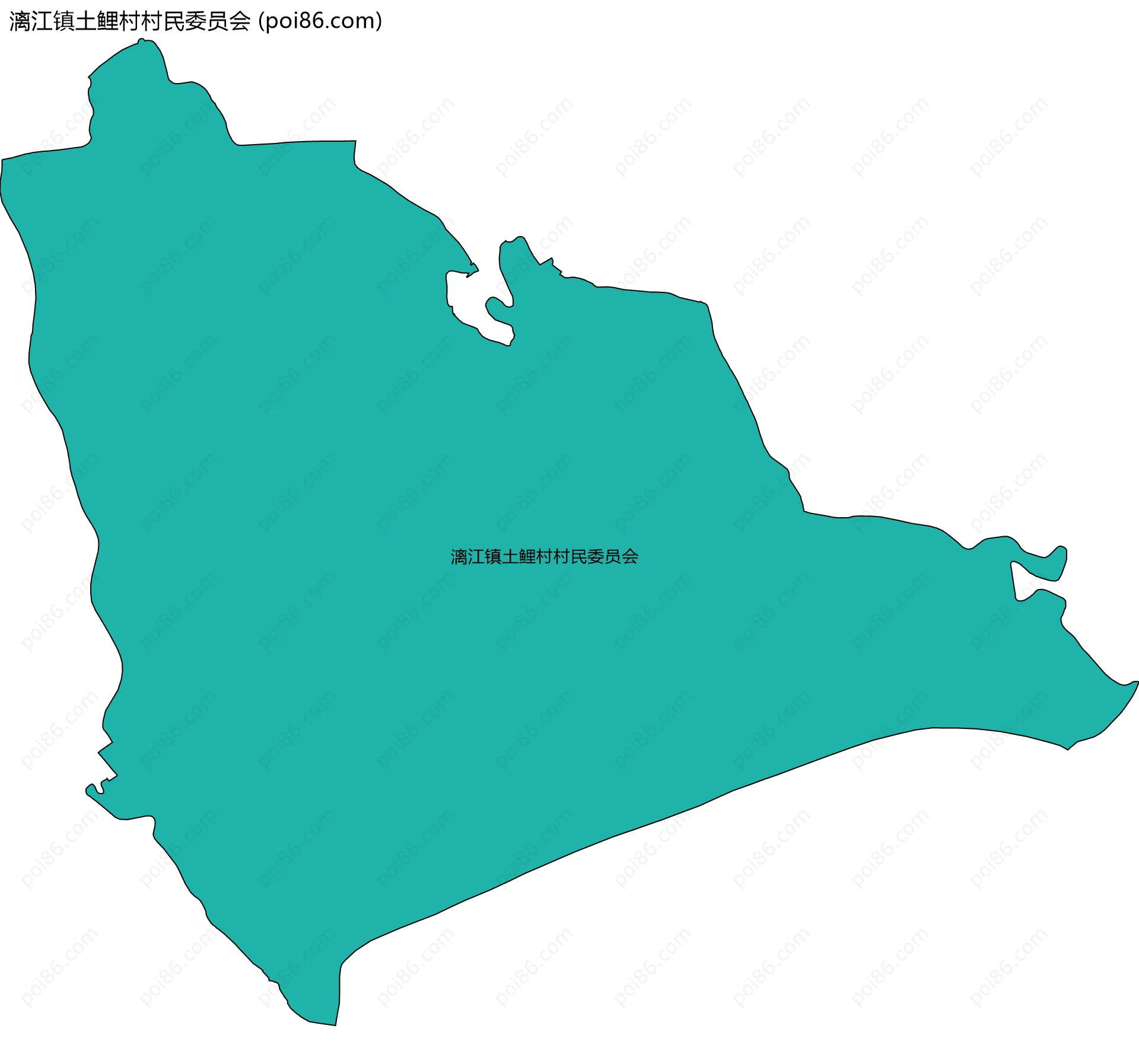 漓江镇土鲤村村民委员会边界地图