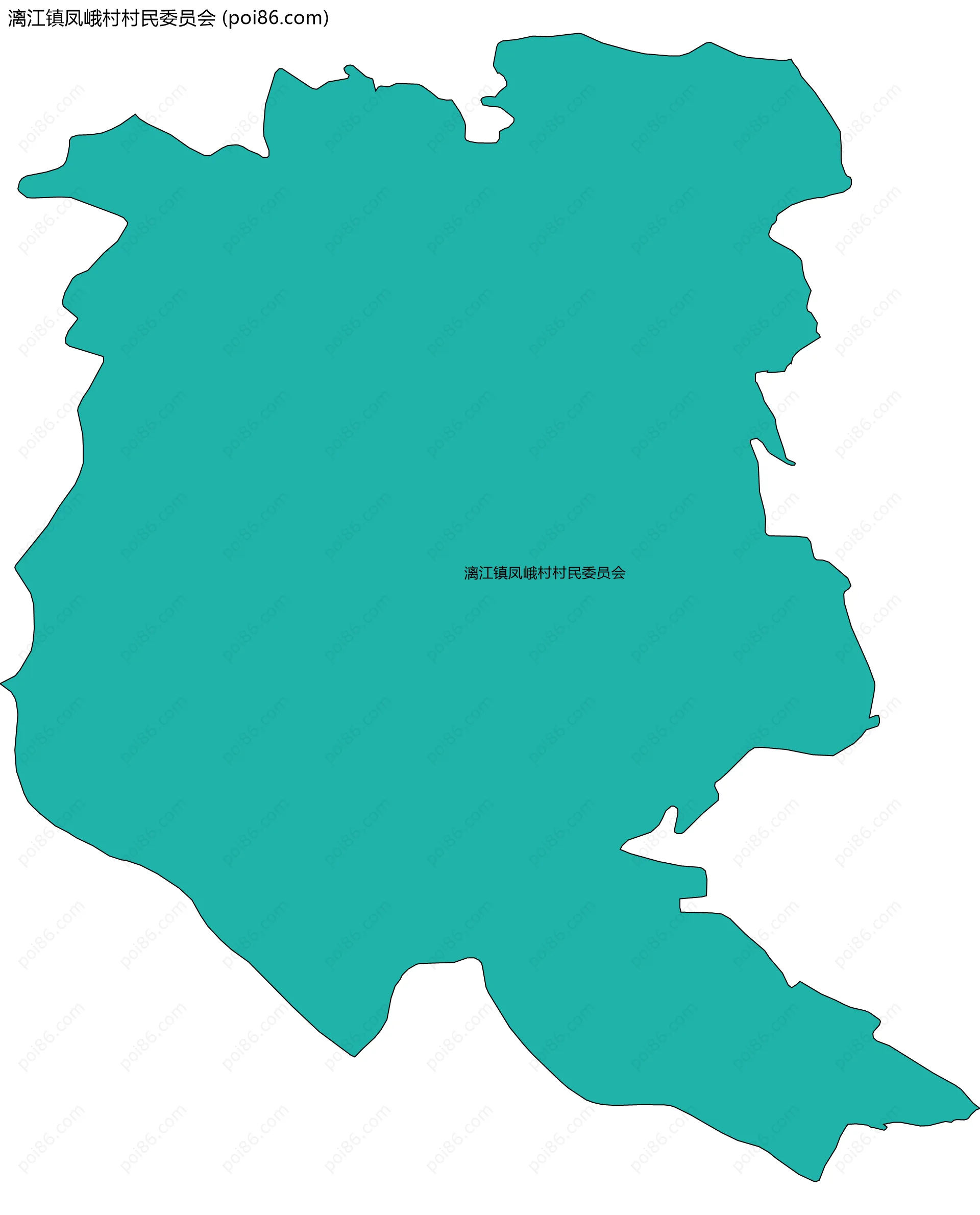 漓江镇凤峨村村民委员会边界地图