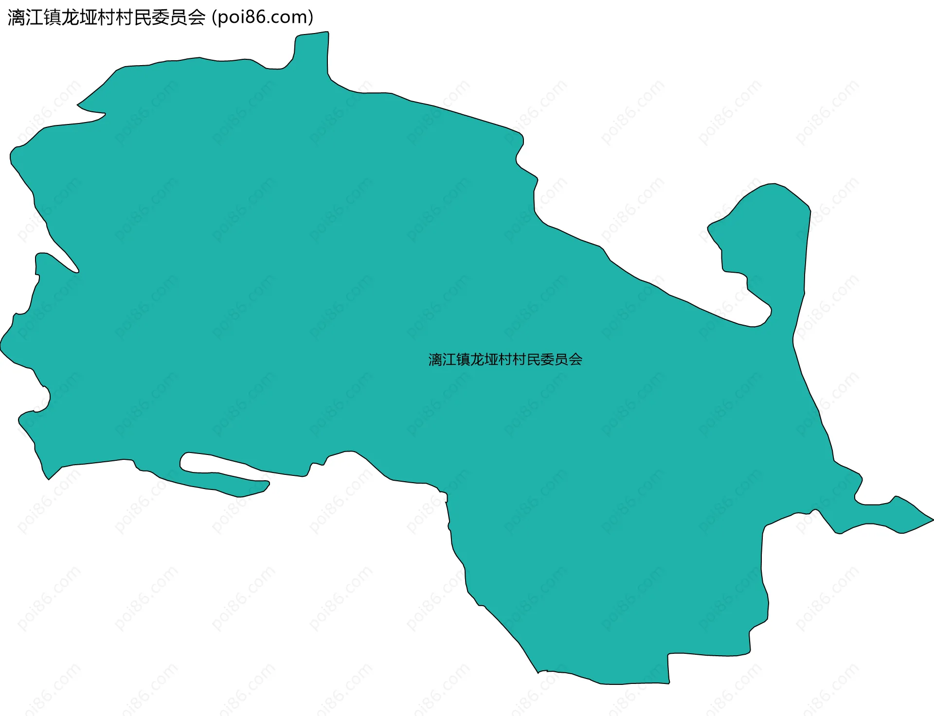 漓江镇龙垭村村民委员会边界地图