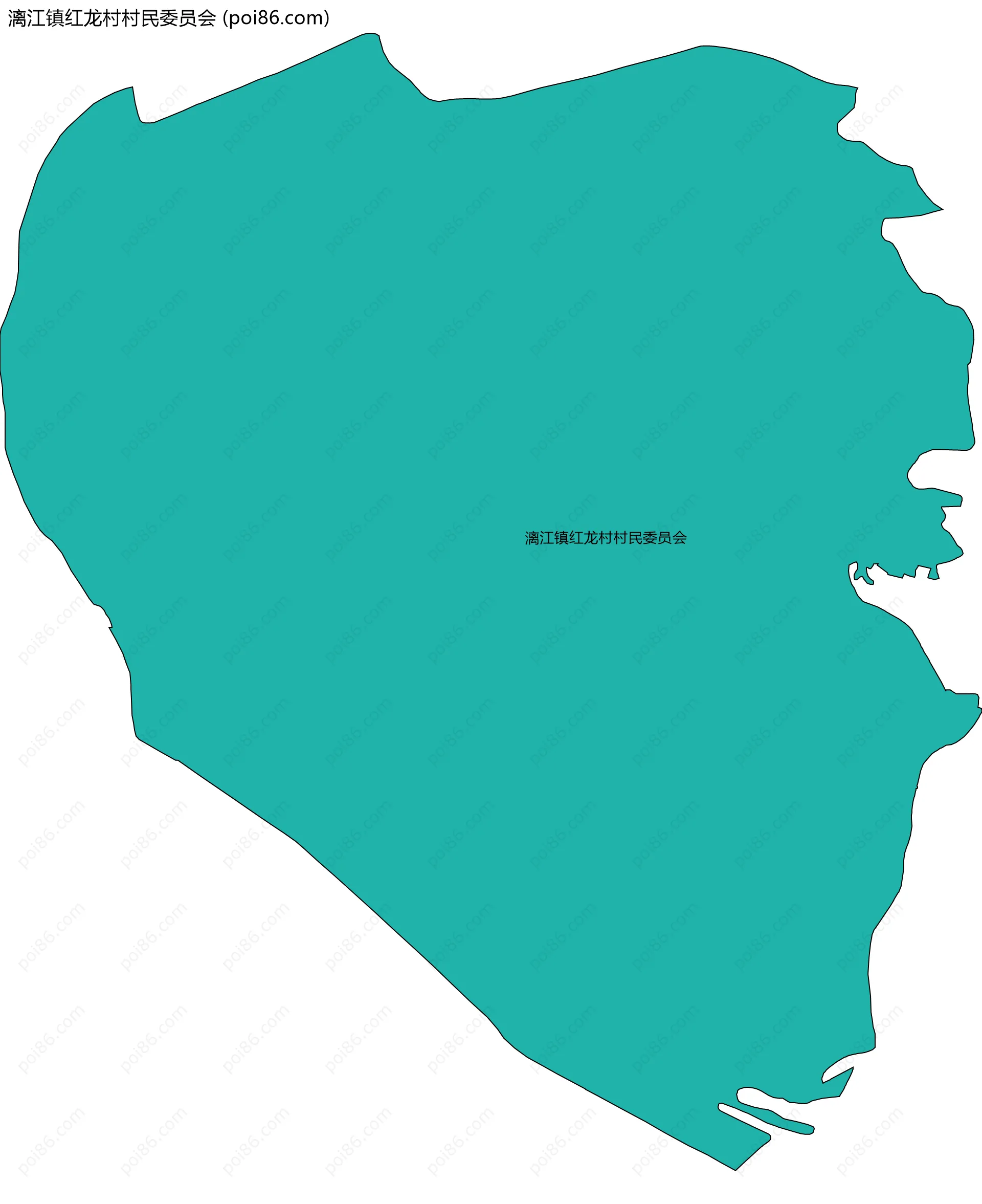 漓江镇红龙村村民委员会边界地图